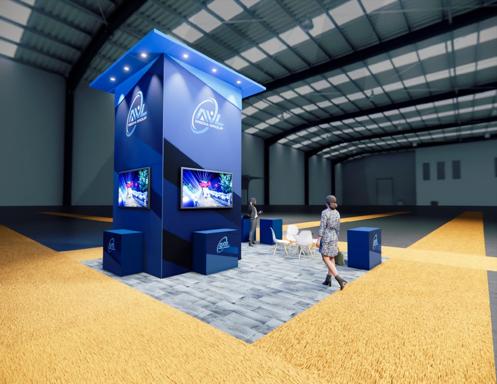 SEMA trade show booth - 20x20 trade show booth rental B12