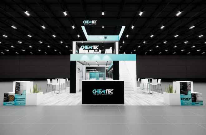 30x30 Exhibit Rentals representative catalog exhibit 30x30 Two Story Trade Show Booth Rental – Meeting Rooms + Storage