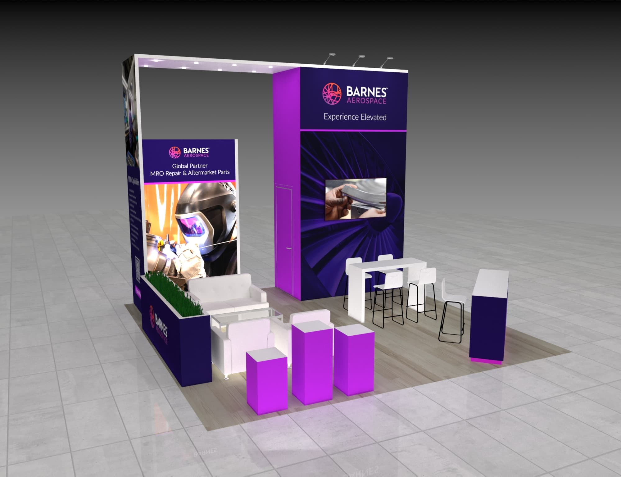 20x20 Trade Show Booth Rental