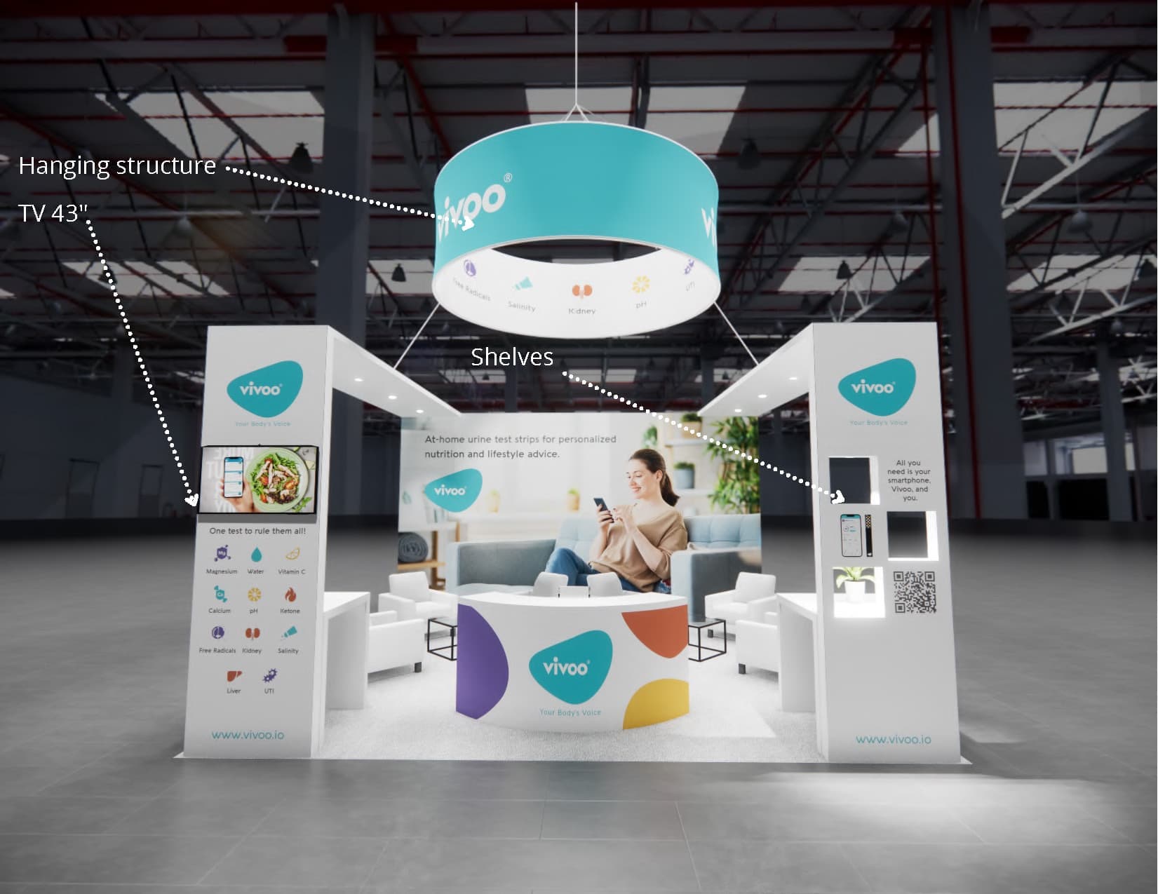CES Expo trade show stand rental 20 x 20