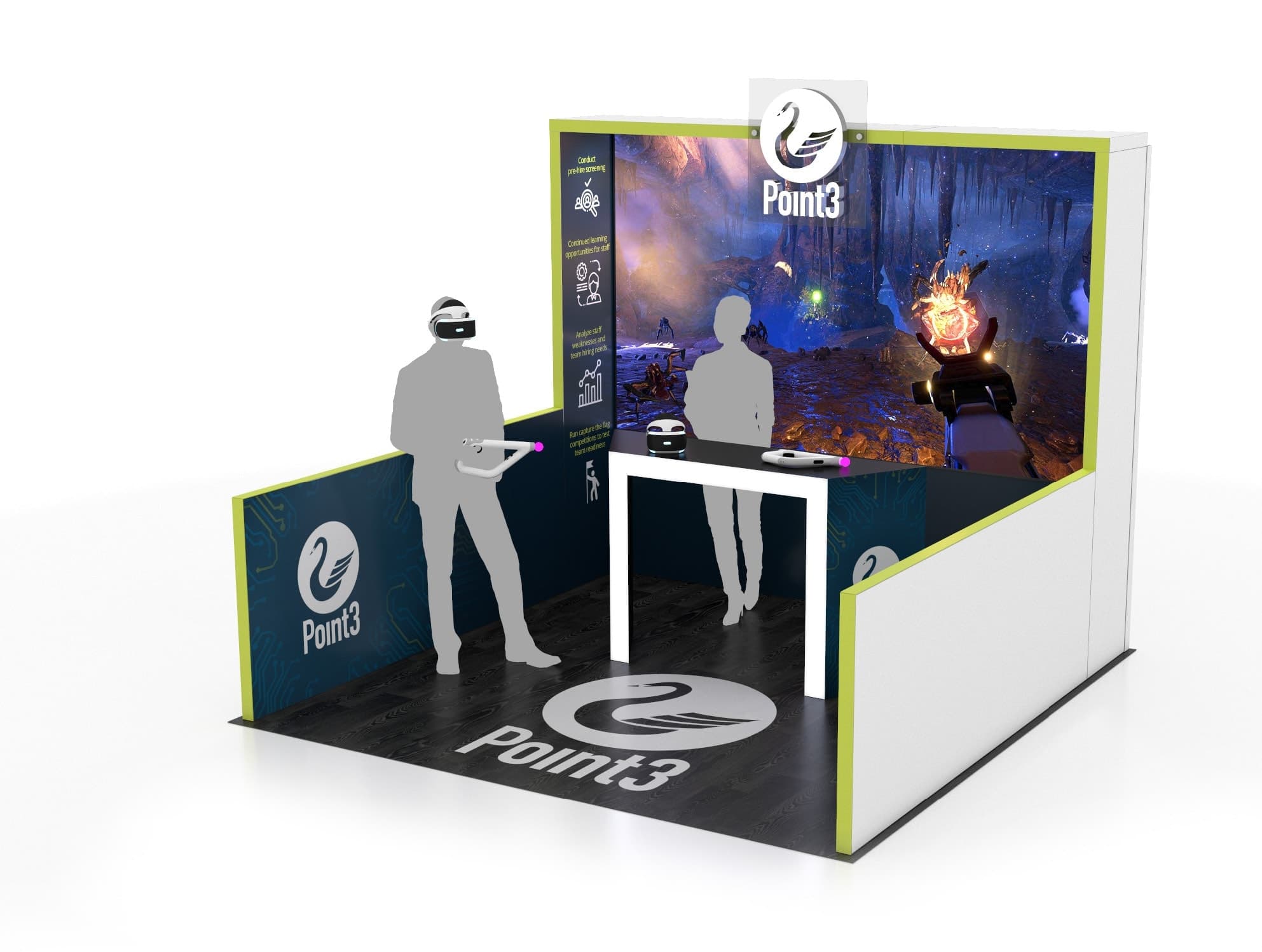 Multiple 10 x 10 Trade Show Exhibit Rental Options for Black Hat
