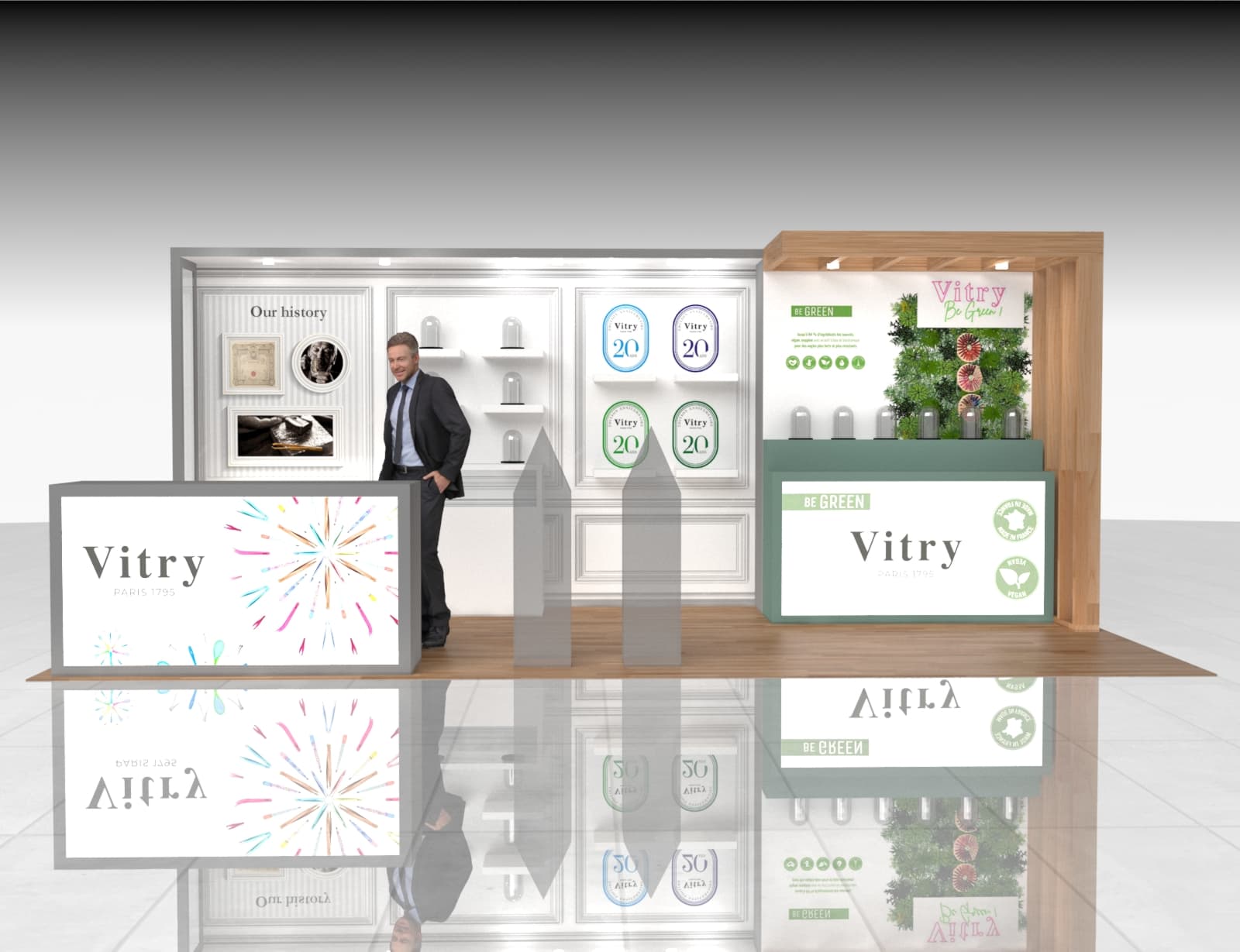 10x20 Trade Show Stand Exhibit Rental