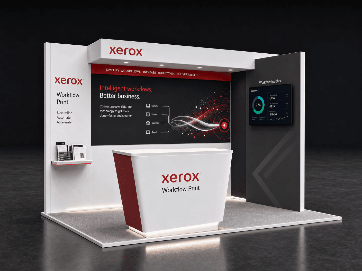 10 x 10 Fort Lauderdale Trade Show Exhibit Rental 69