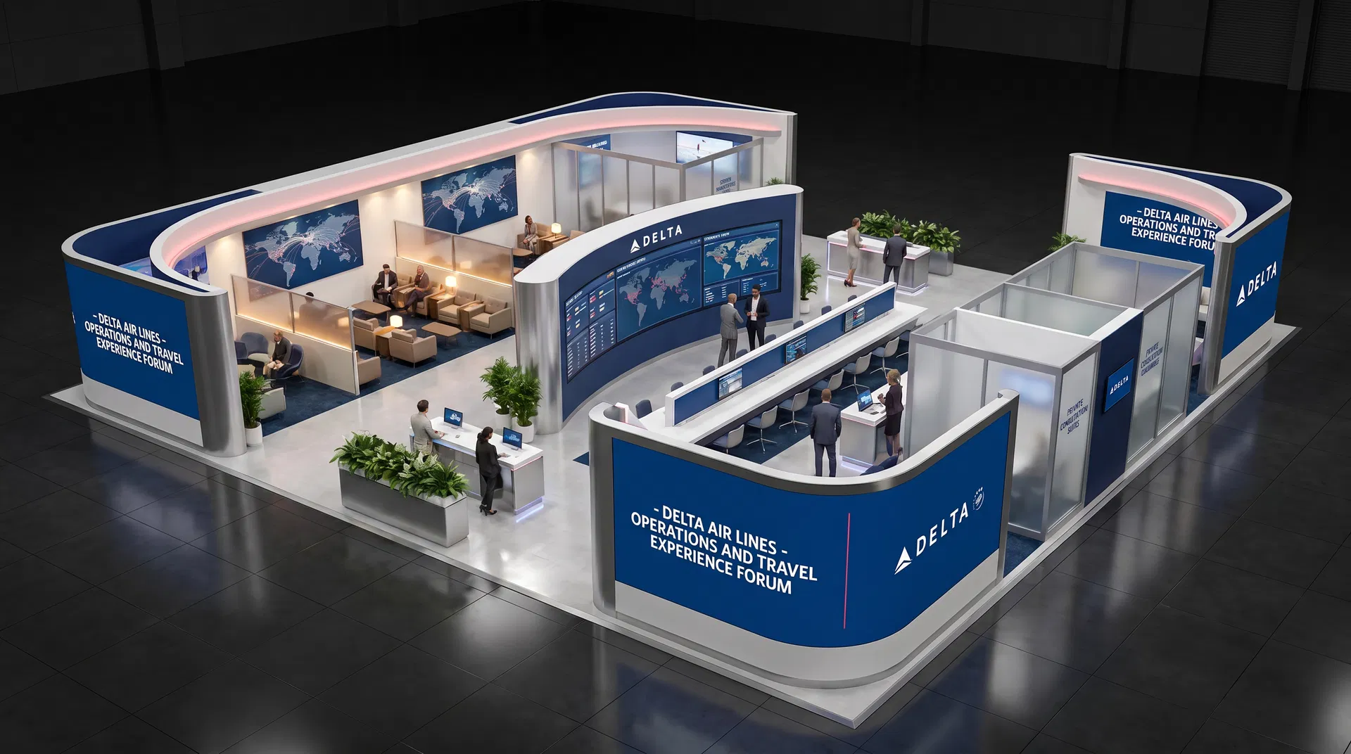 60 x 60 Fort Lauderdale Trade Show Exhibit Rental 27