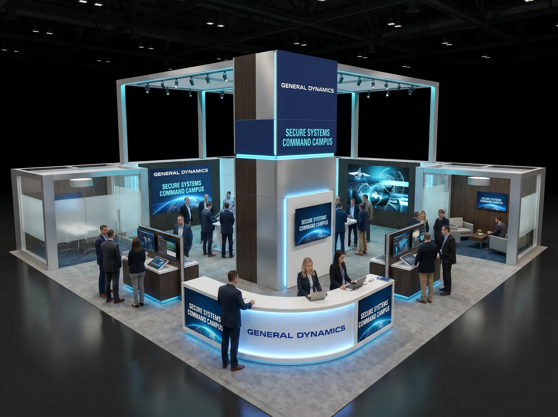 40 x 60 Fort Lauderdale Trade Show Exhibit Rental 33