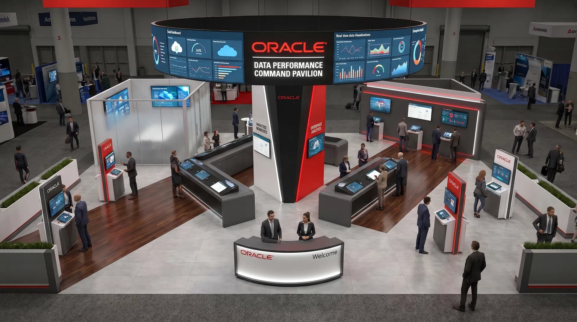 40 x 60 Fort Lauderdale Trade Show Exhibit Rental 09