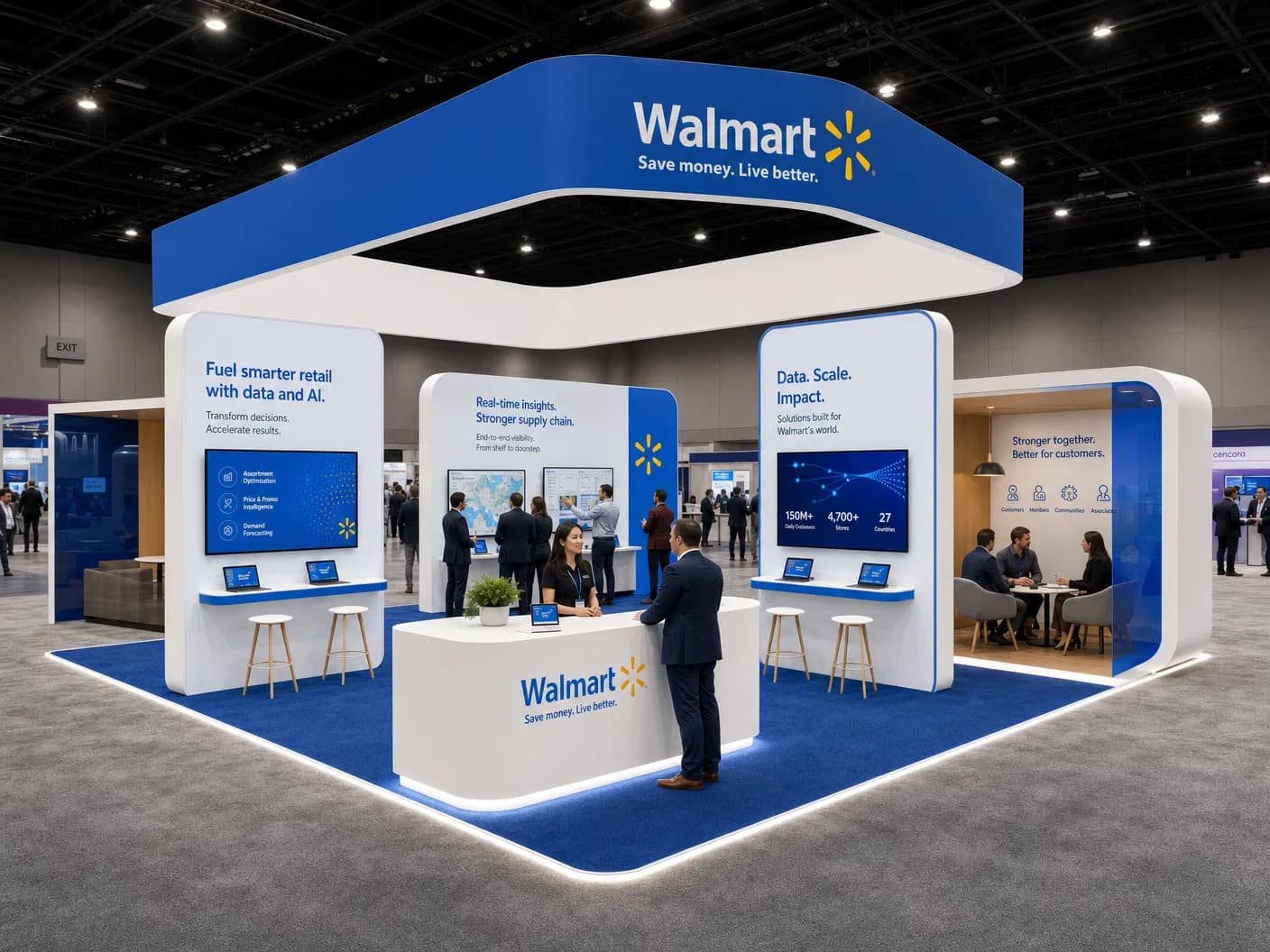 30 x 30 Florida Trade Show Exhibit Rental 09
