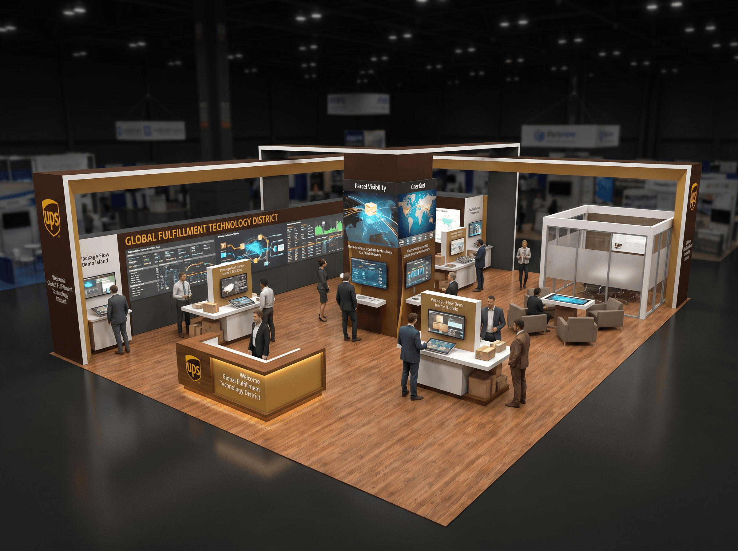 40 x 60 Fort Lauderdale Trade Show Exhibit Rental 21