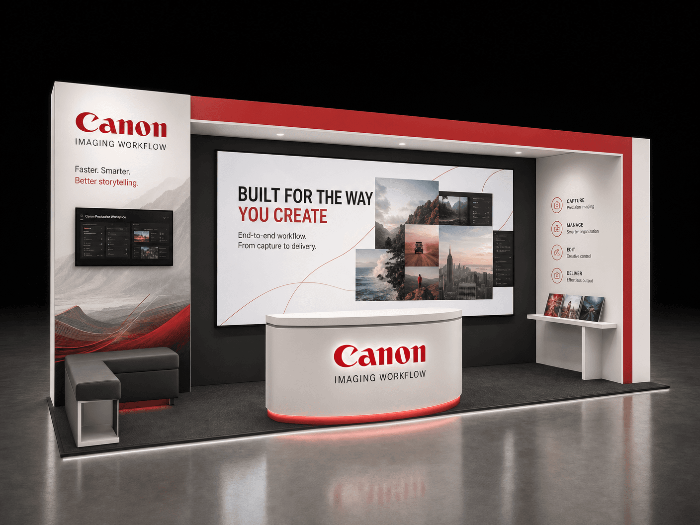 10 x 20 Florida Trade Show Exhibit Rental 45
