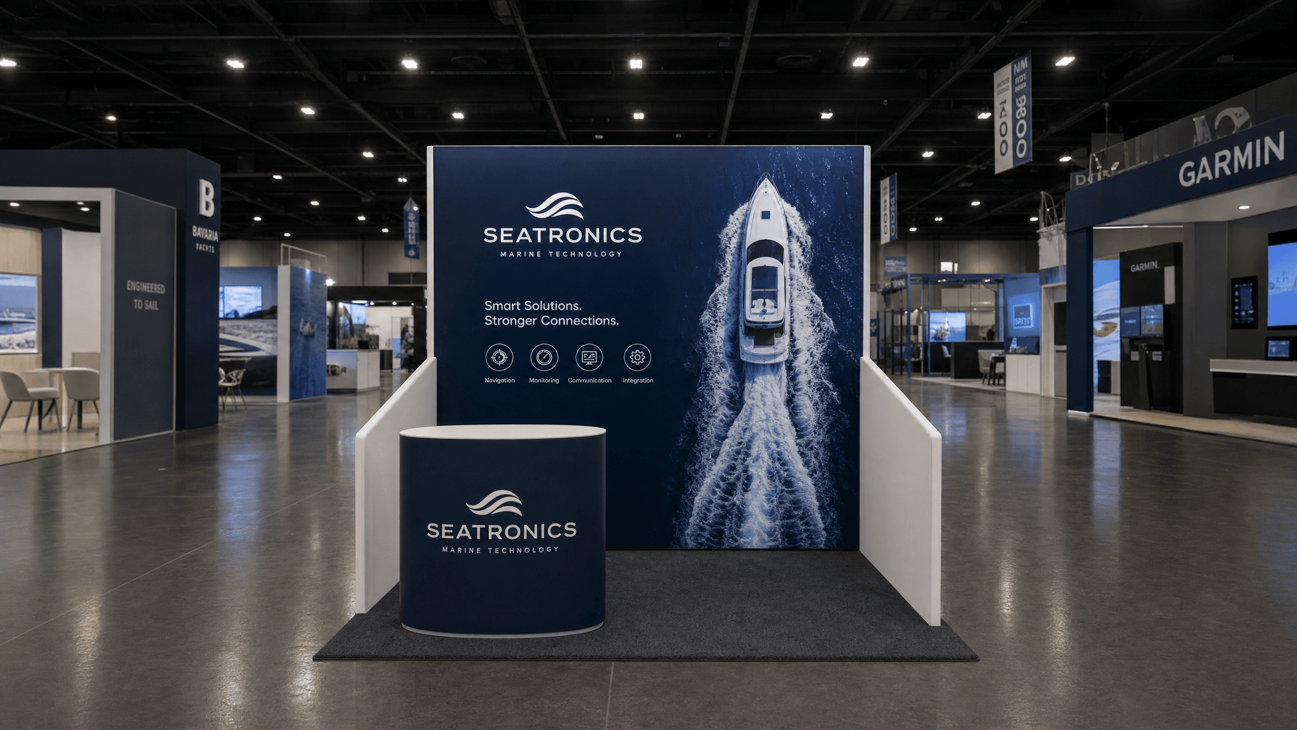 IBEX 10x10 LED Exhibit for Marine Industry