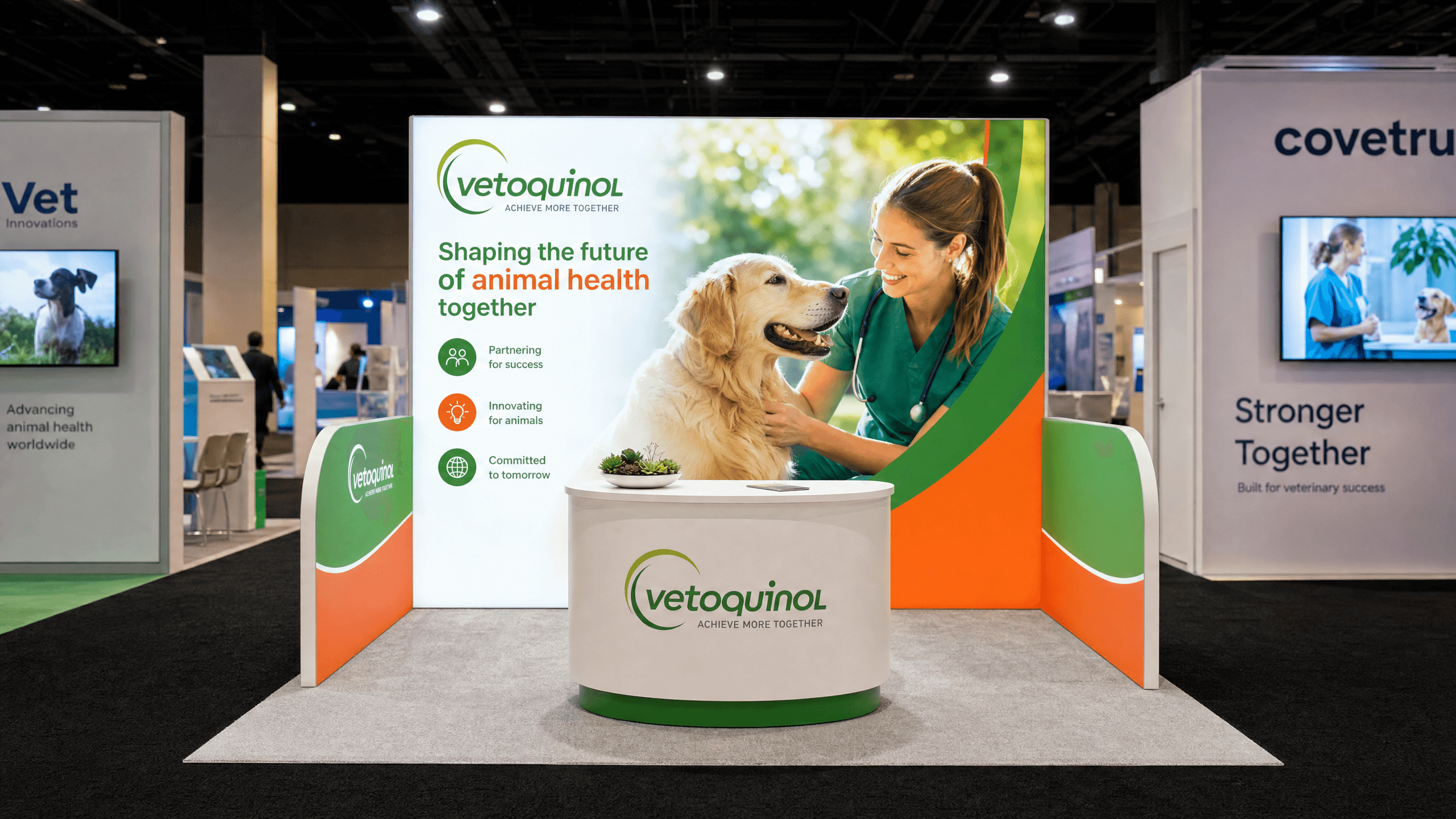 WVC LED Display Exhibit – 10x10 Veterinary Brands