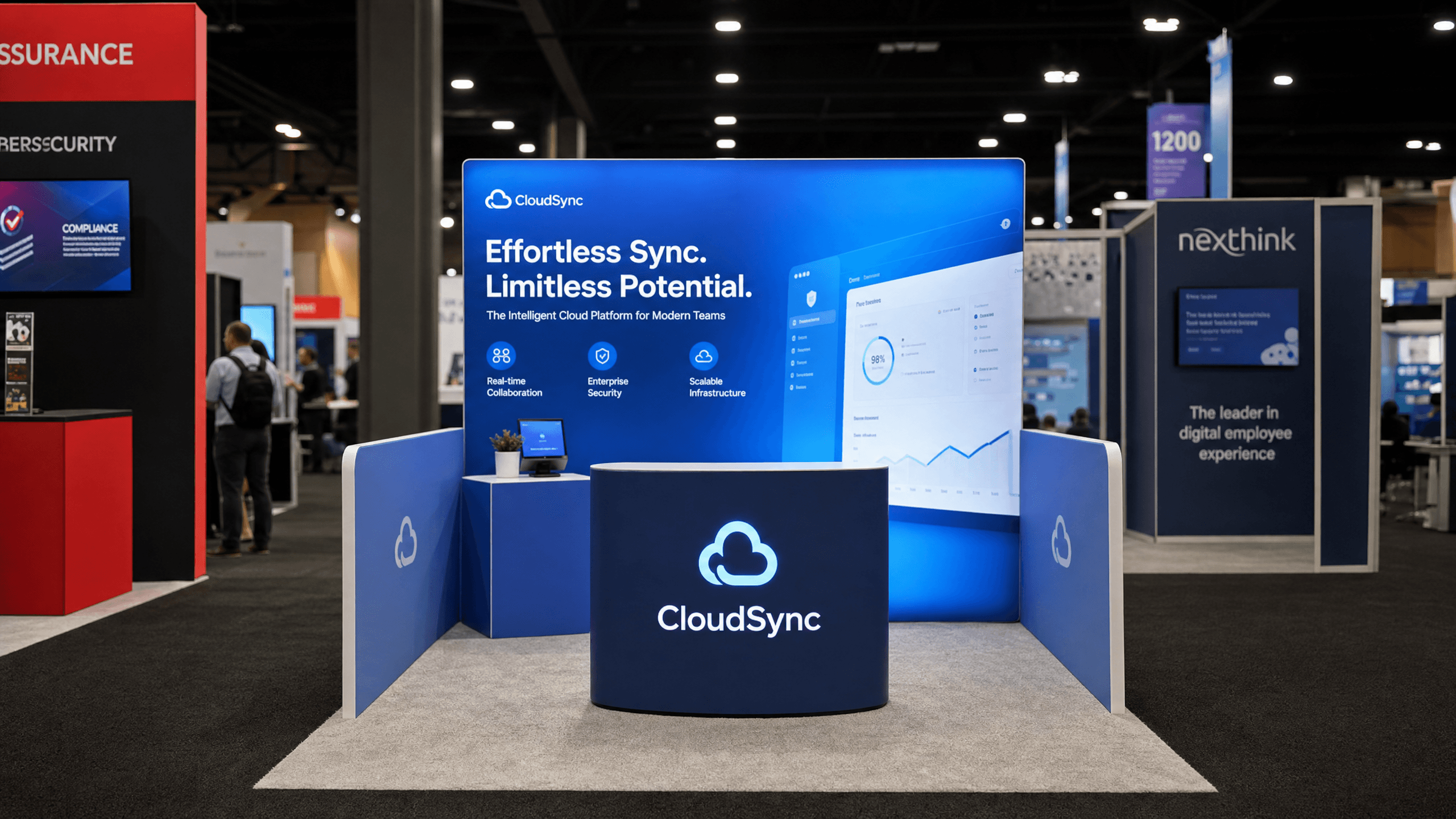 Black Hat 10x10 LED Exhibit – Cloud Companies