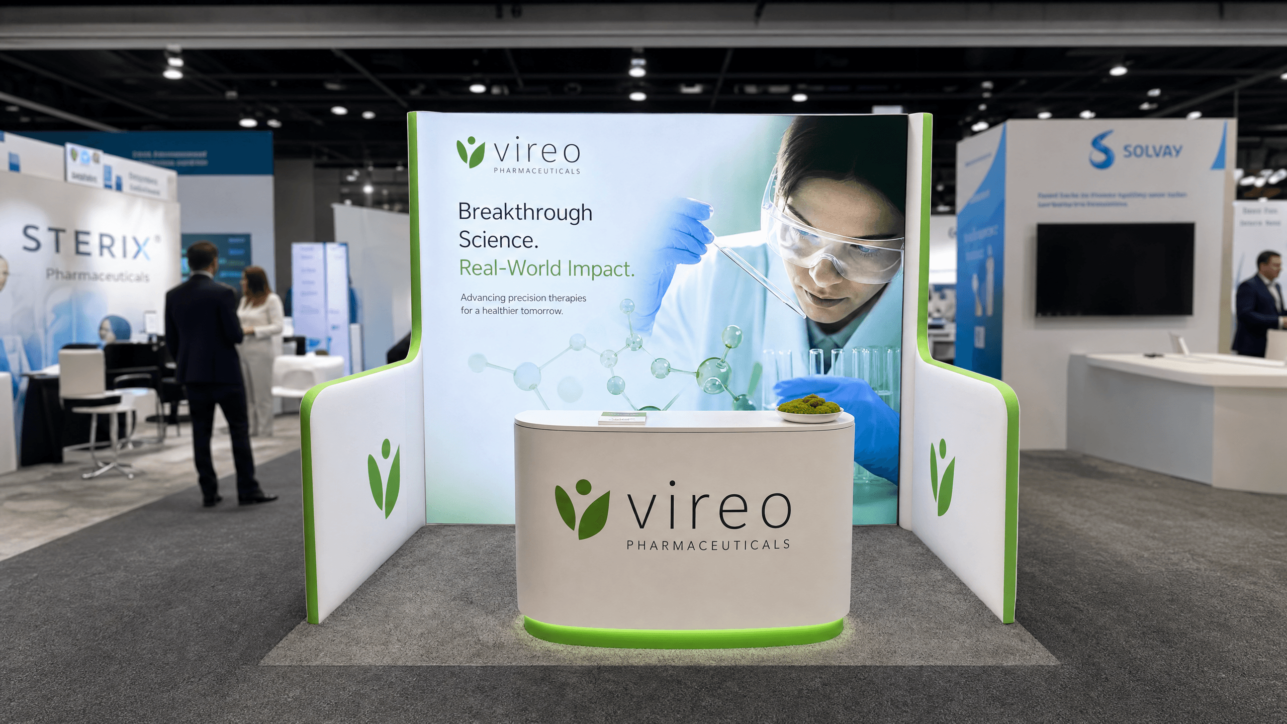 10x10 LED Display Exhibit for CPHI Pharma Companies