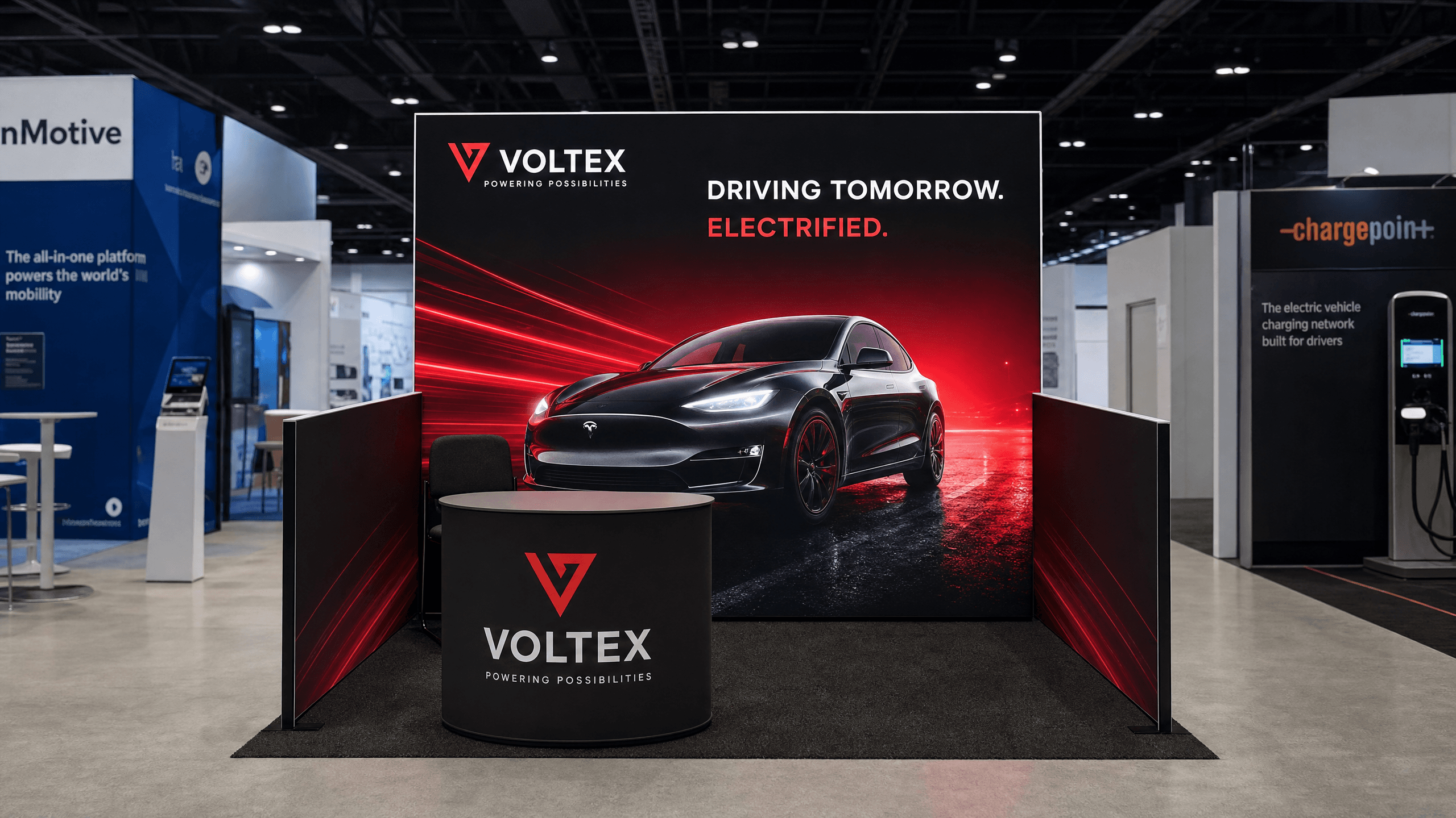 EVS 10x10 LED Backwall Exhibit – EV Companies