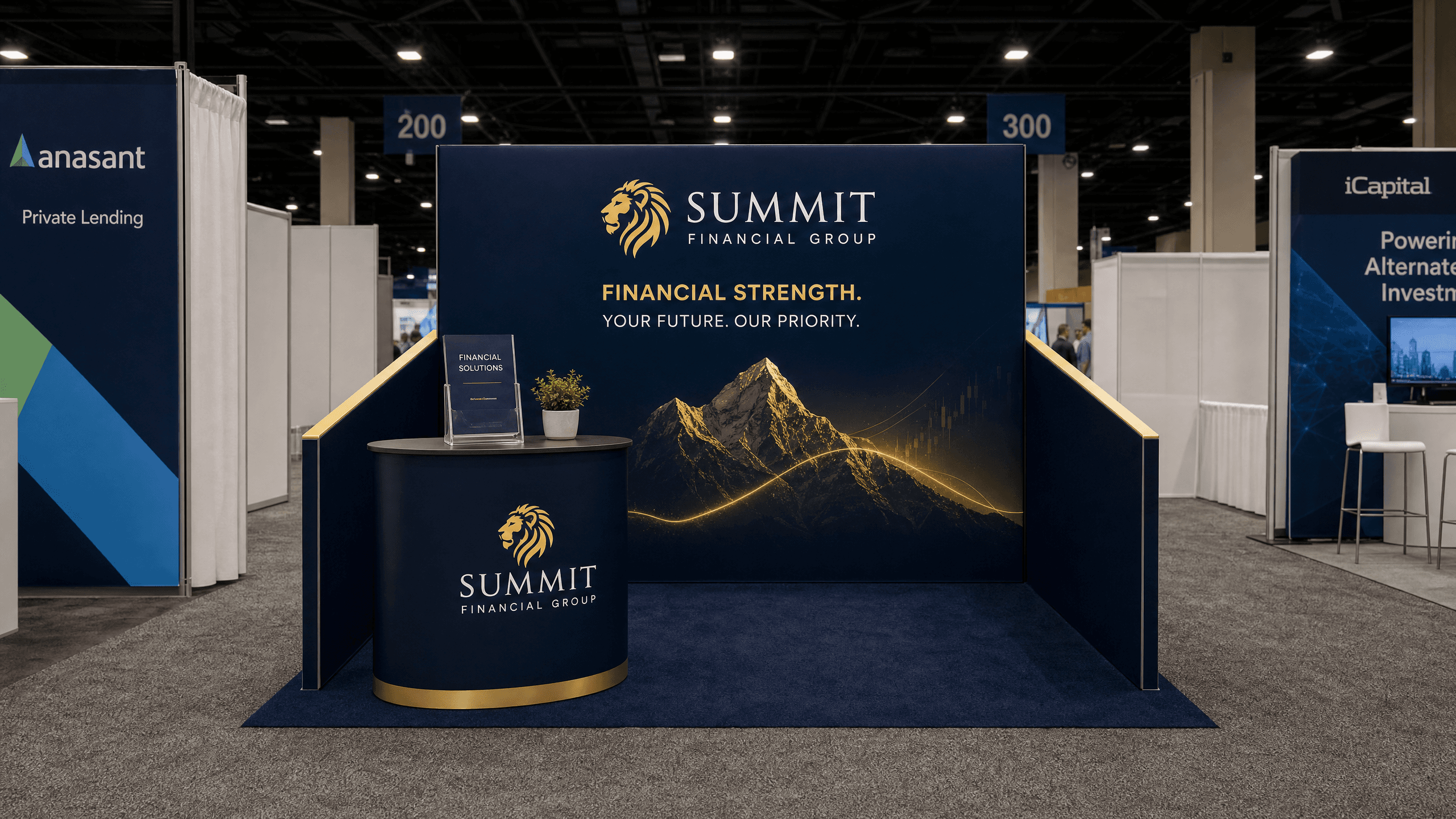 Money20/20 10x10 LED Panel Exhibit for Fintech Startups