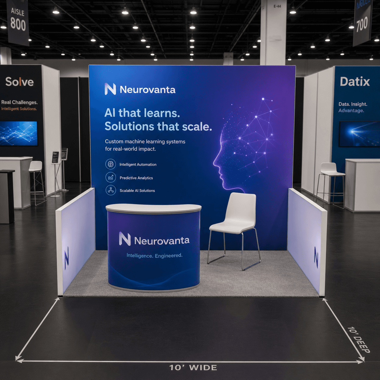 AI Summit 10x10 LED Rental Exhibit – AI Startups