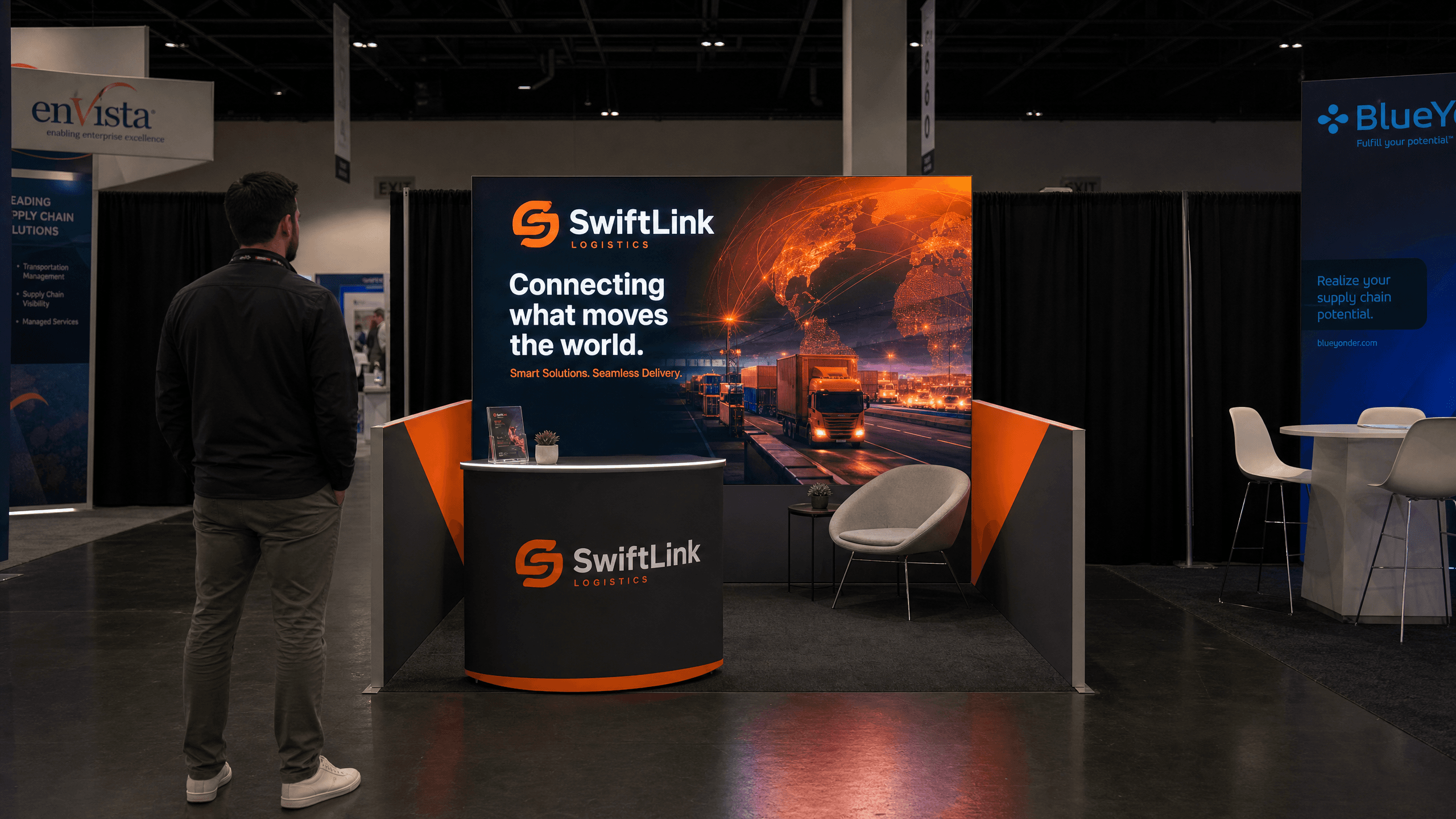 ProMat LED Exhibit – 10x10 Logistics Companies