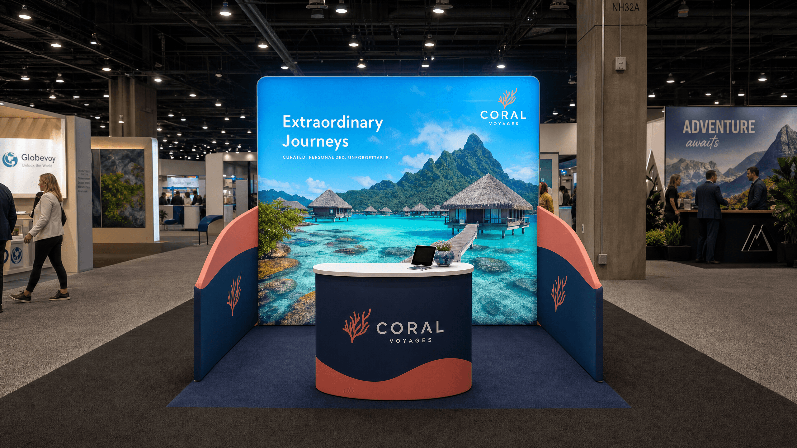 10x10 LED Trade Show Exhibit for Money20/20 in Las Vegas