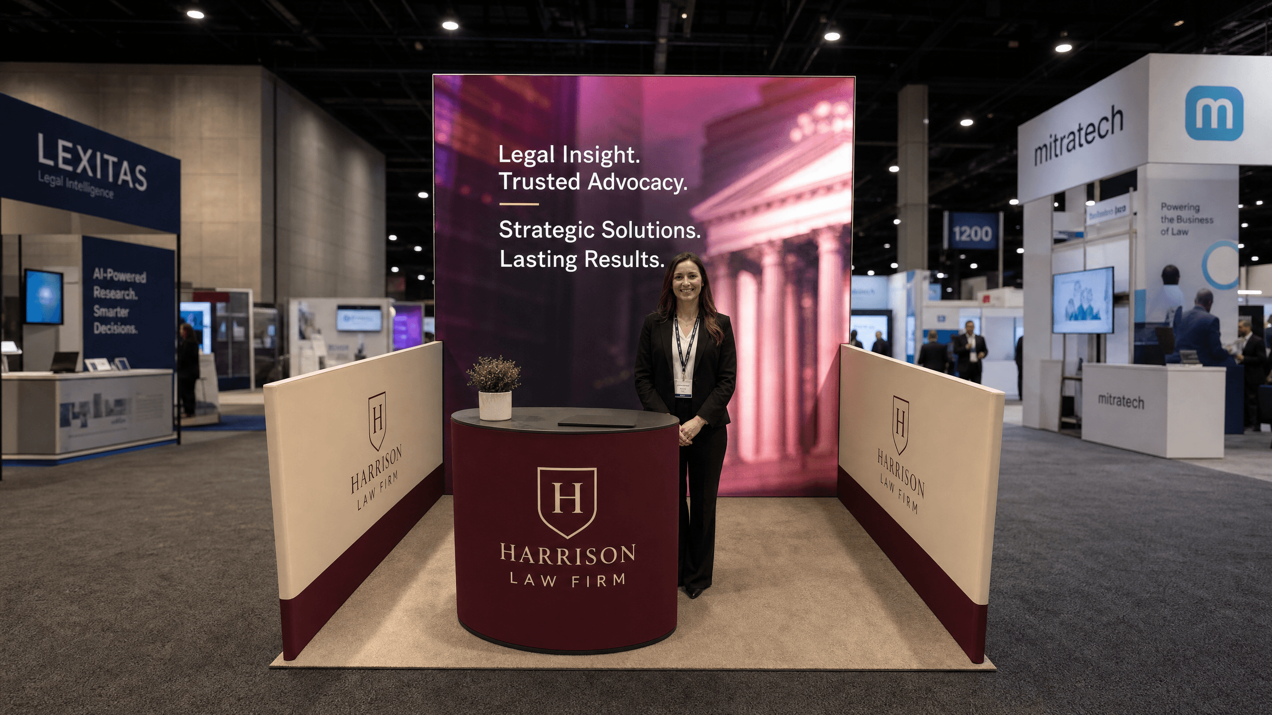 Legalweek 10x10 LED Display Exhibit – Legal Tech