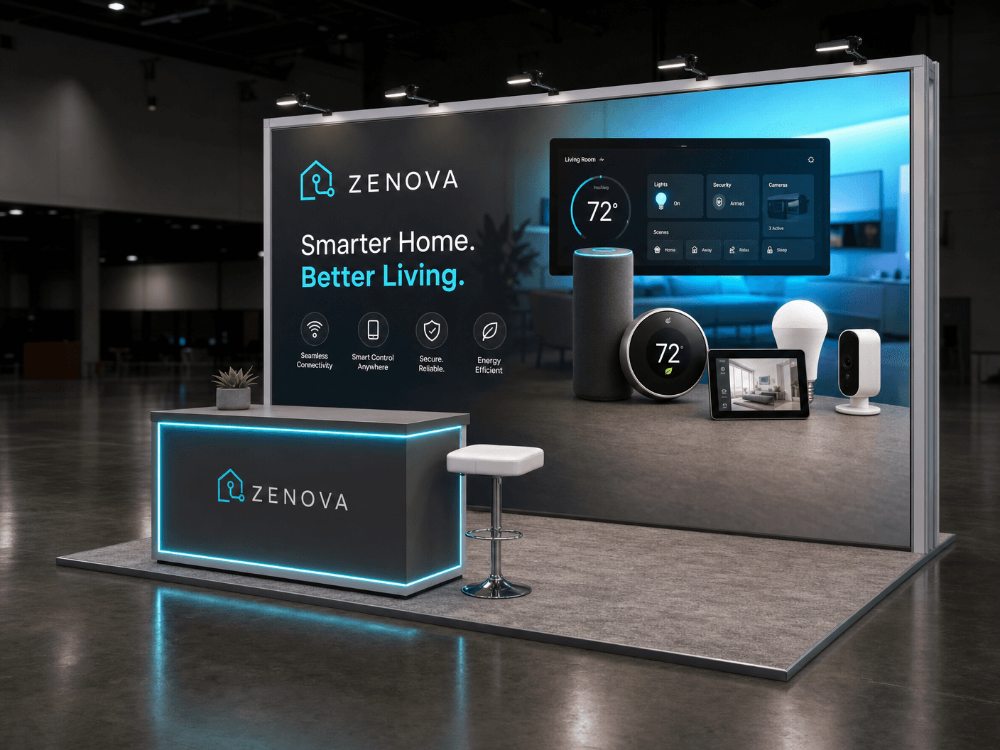 10x20 LED Exhibit Exhibit for NAB Show in Las Vegas