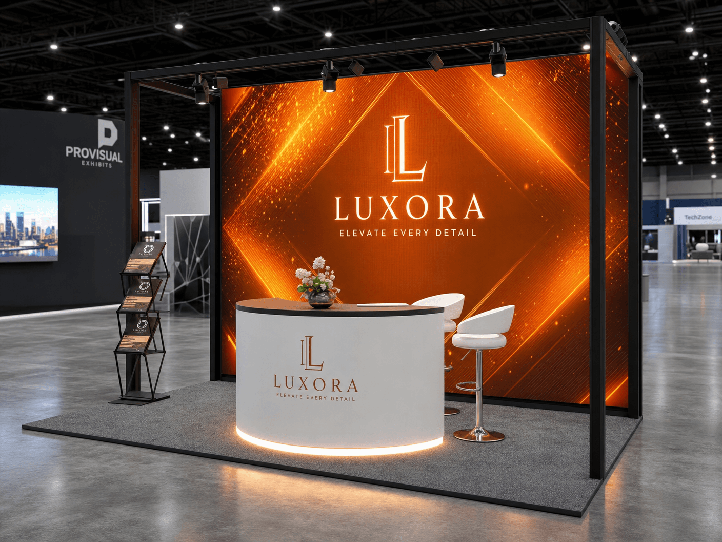 10x10 LED Exhibit Rental for MEDICA Nashville