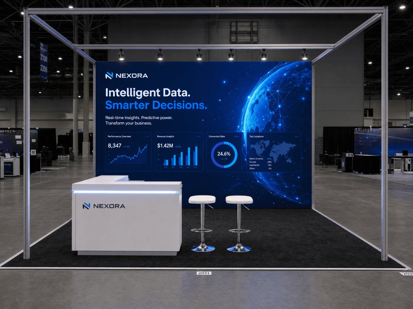 10x10 LED Trade Show Exhibit for PGA Show in Atlanta