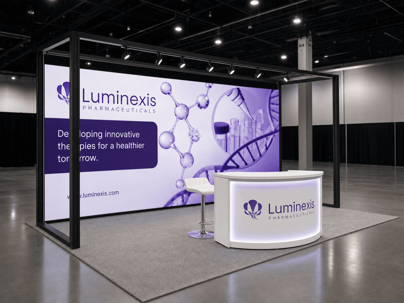 BIO International LED Video Wall Exhibit – 10x20 Pharma Companies
