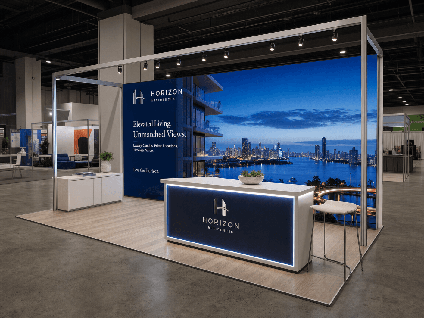 RECon Immersive LED Exhibit – 10x20 Real Estate Tech