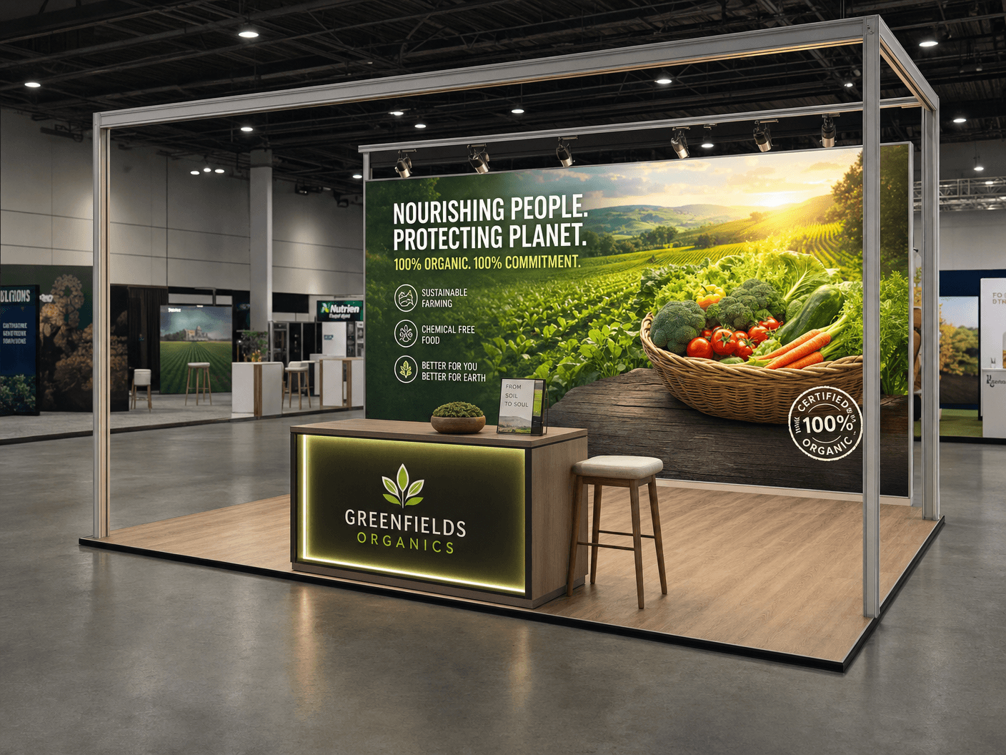 Farm Progress 10x20 LED Rental Exhibit – AgTech Brands