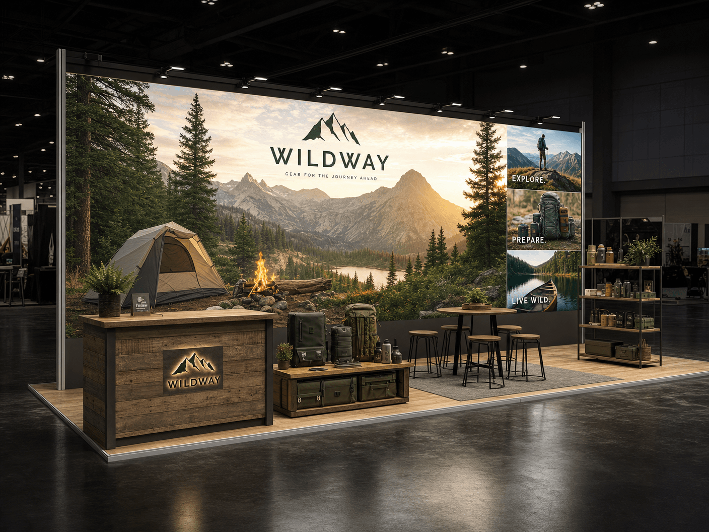 10x20 LED Exhibit Rental for CES Las Vegas