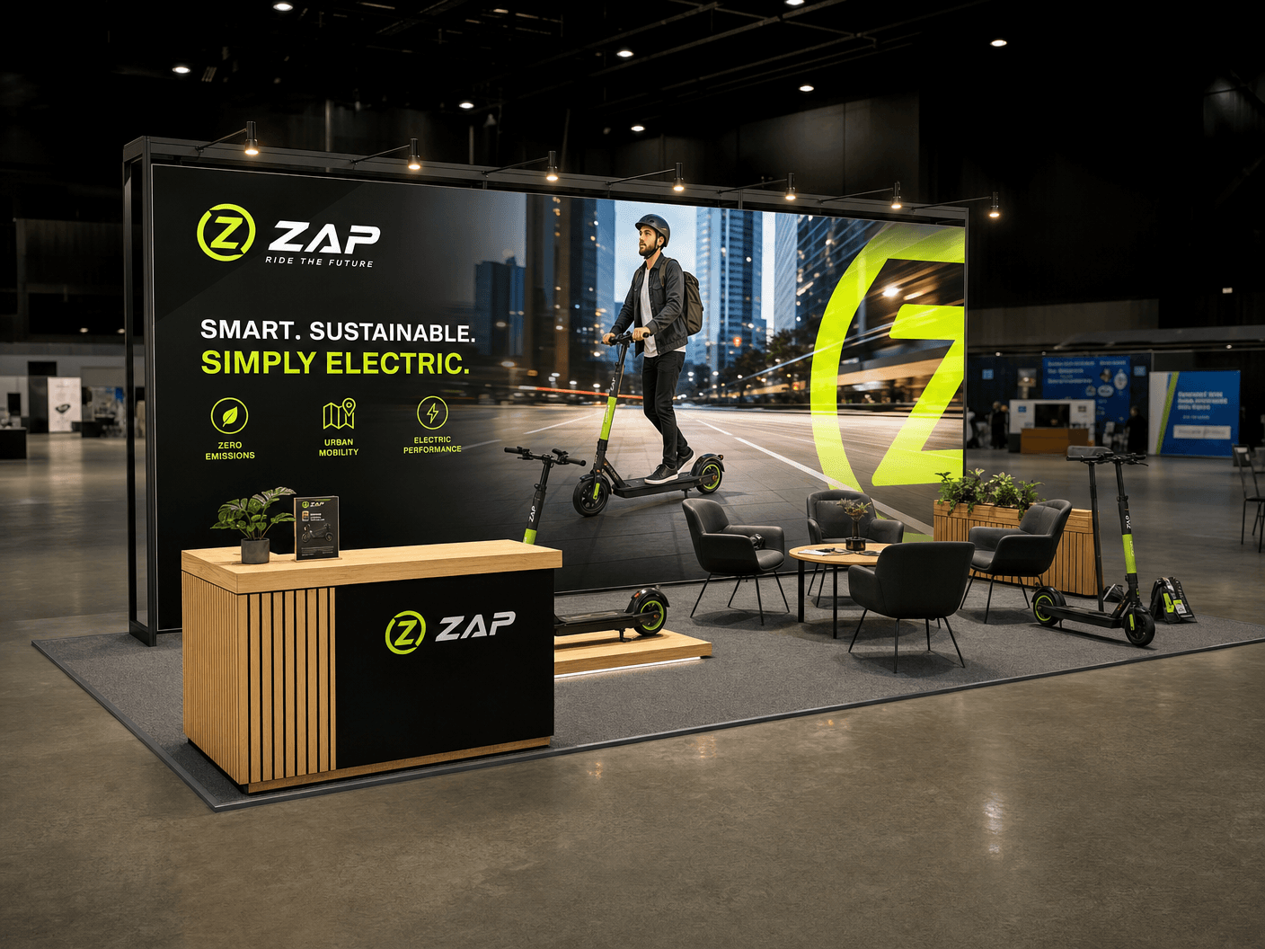 10x20 LED Exhibit Rental for SEMA Show Las Vegas