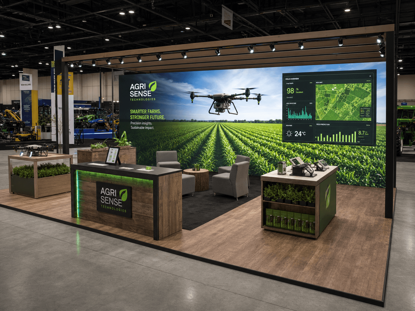 10x20 LED Trade Show Exhibit for SMM in Nashville