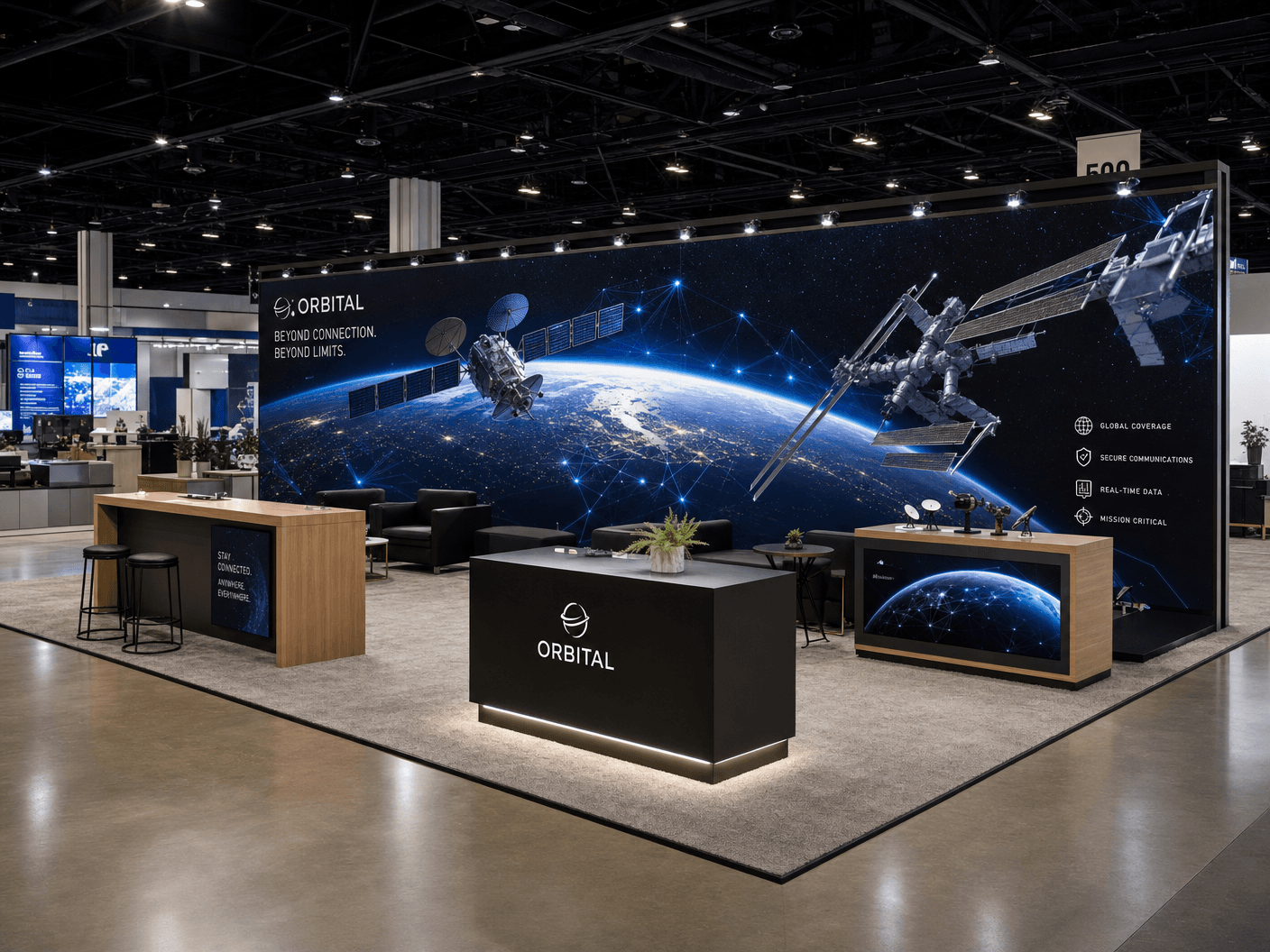 10x30 LED Trade Show Exhibit for Miami Boat Show in Miami