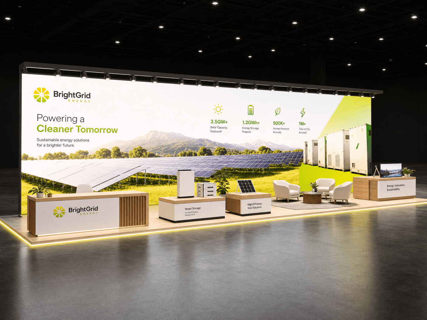 InfoComm 10x30 LED Video Wall Exhibit – Industry Companies