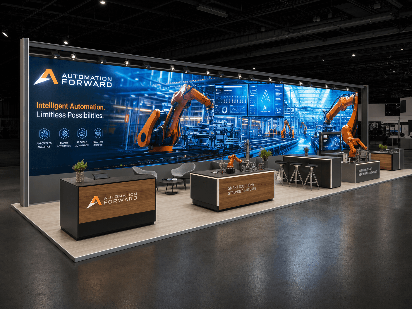 10x30 LED Trade Show Exhibit for JCK in Austin