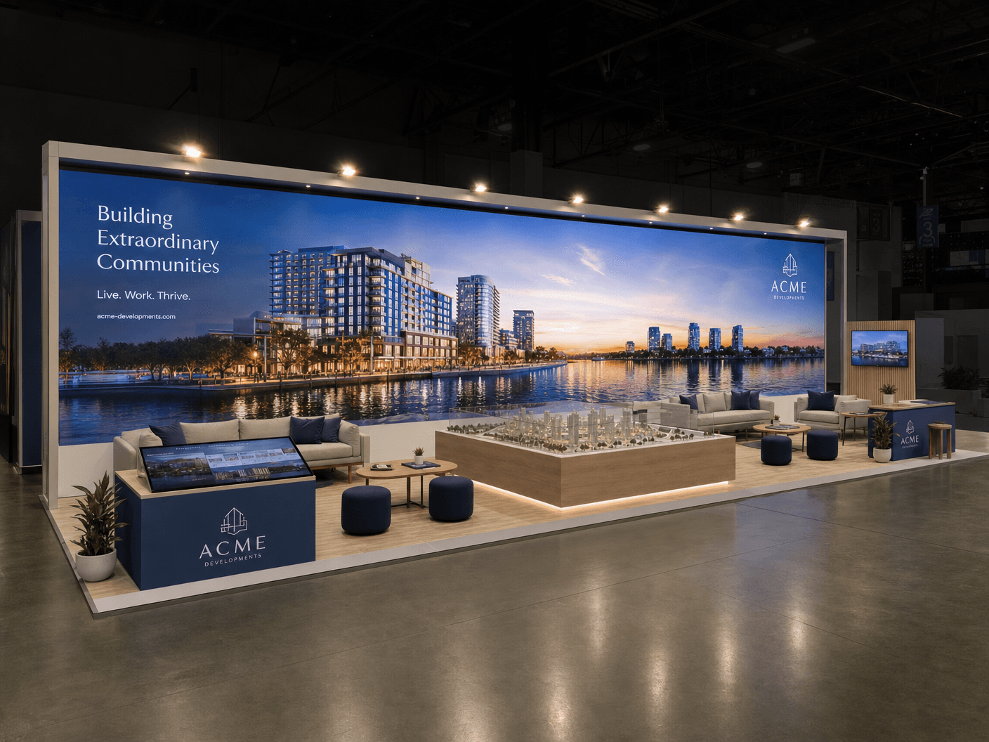 Surf Expo 10x30 LED Video Wall Exhibit – Industry Companies