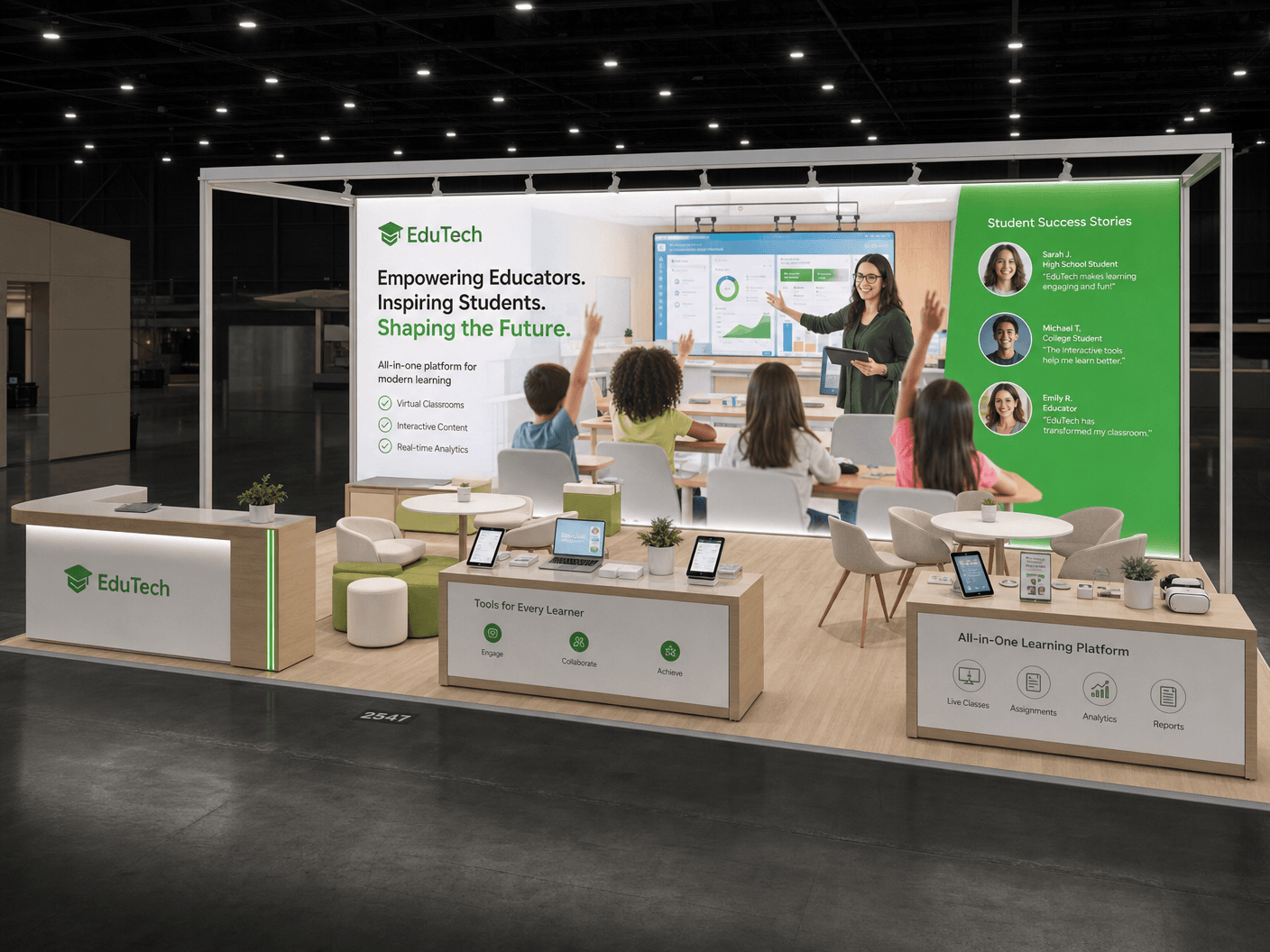 10x30 LED Trade Show Exhibit for FIME in Atlanta