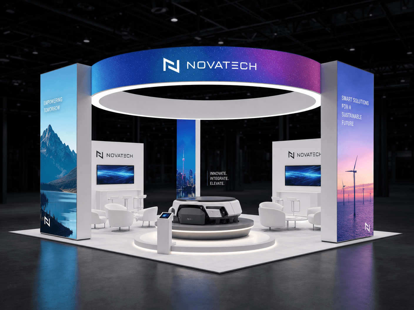Cloud Computing Conference 20x20 LED Trade Show Exhibit – Technology Companies
