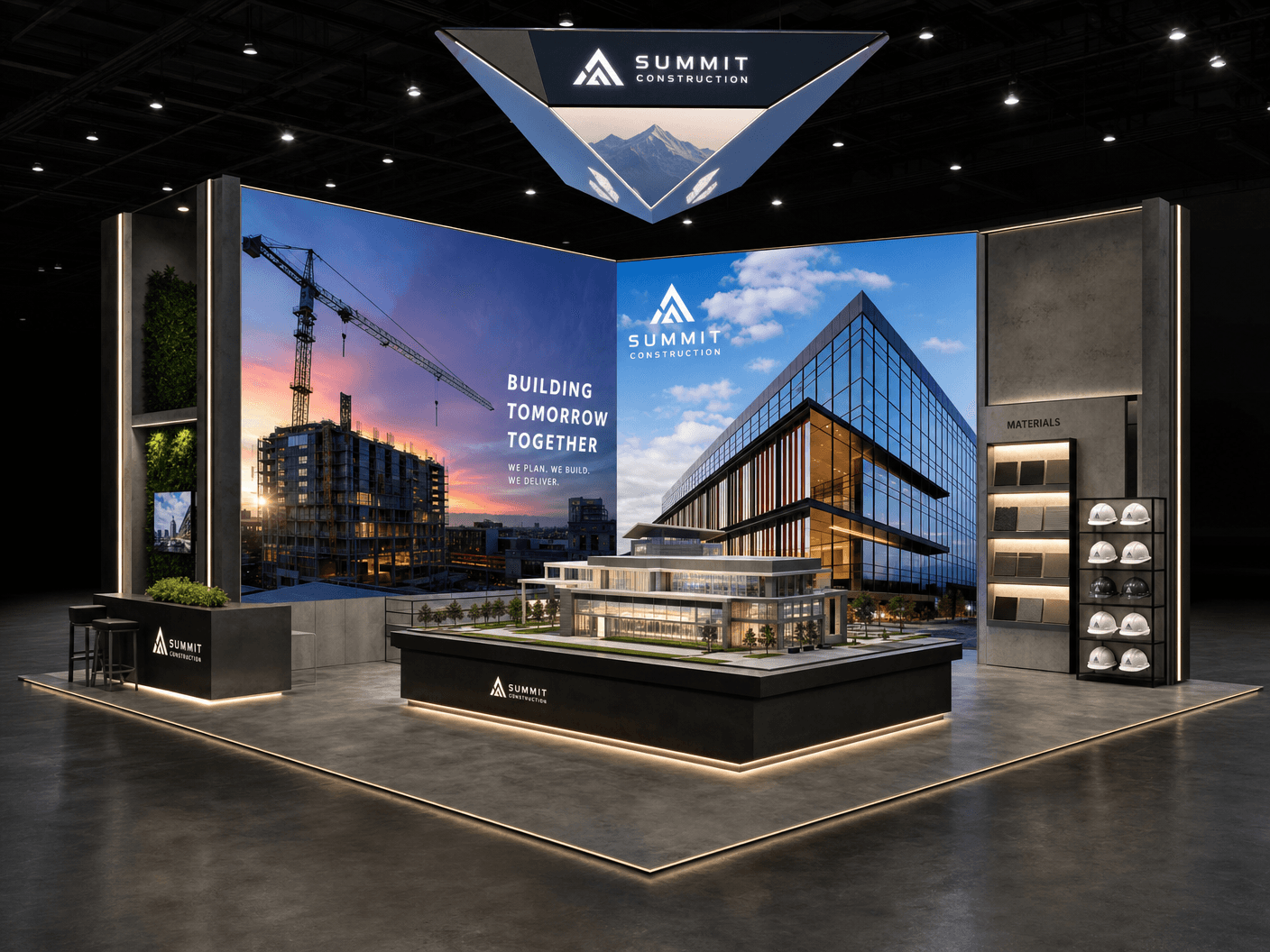 AIA Conference 20x20 LED Display Exhibit – Design Firms