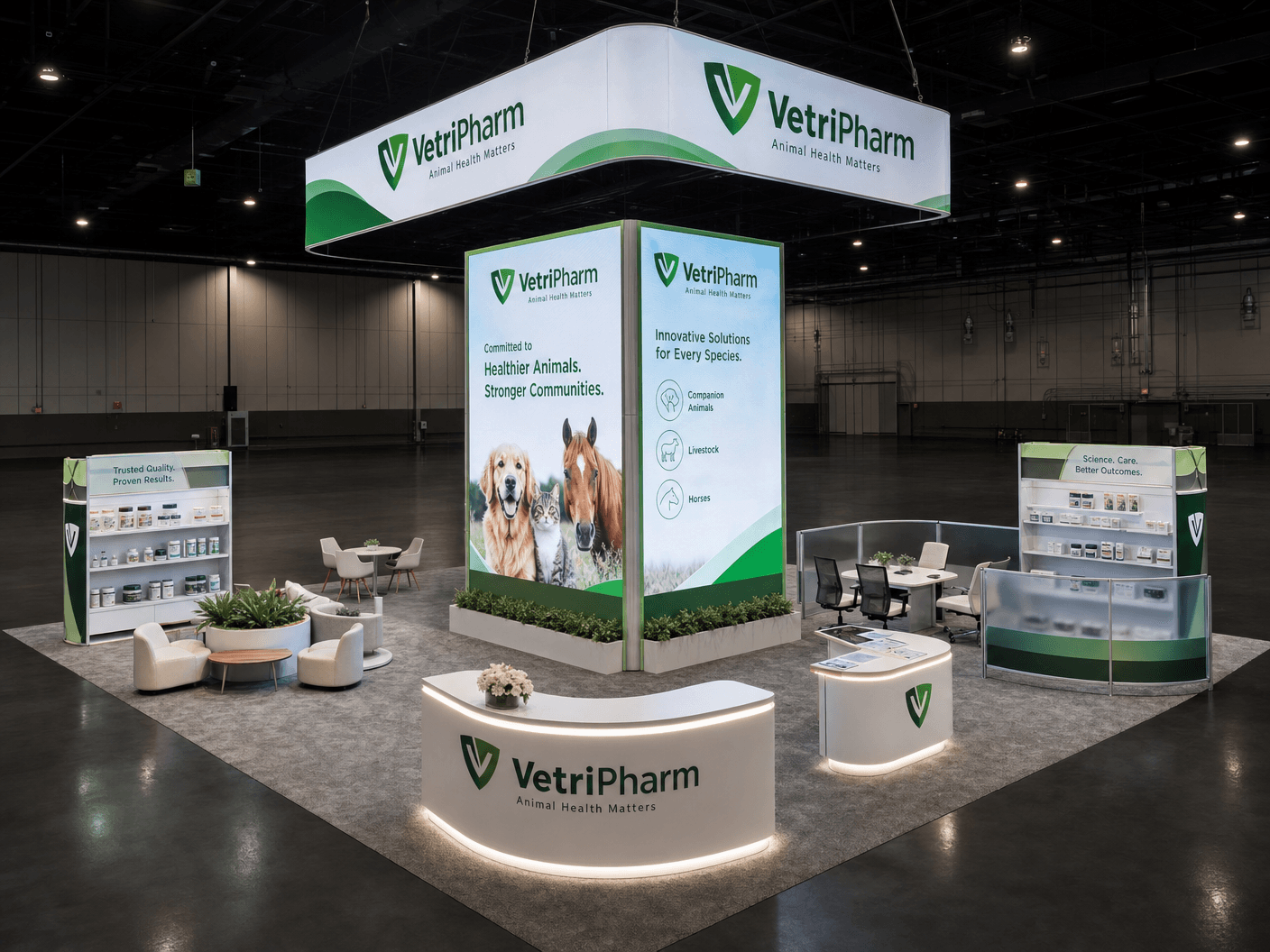 30x30 LED Trade Show Exhibit for FIME in Nashville
