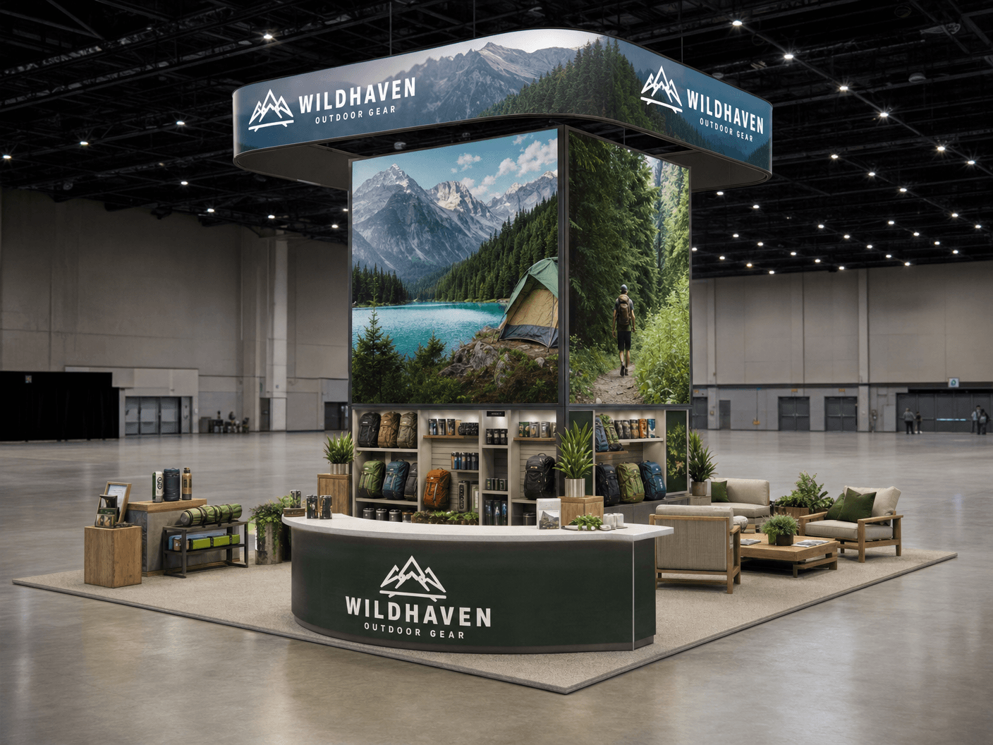 20x20 LED Exhibit Rental for WasteExpo Orlando