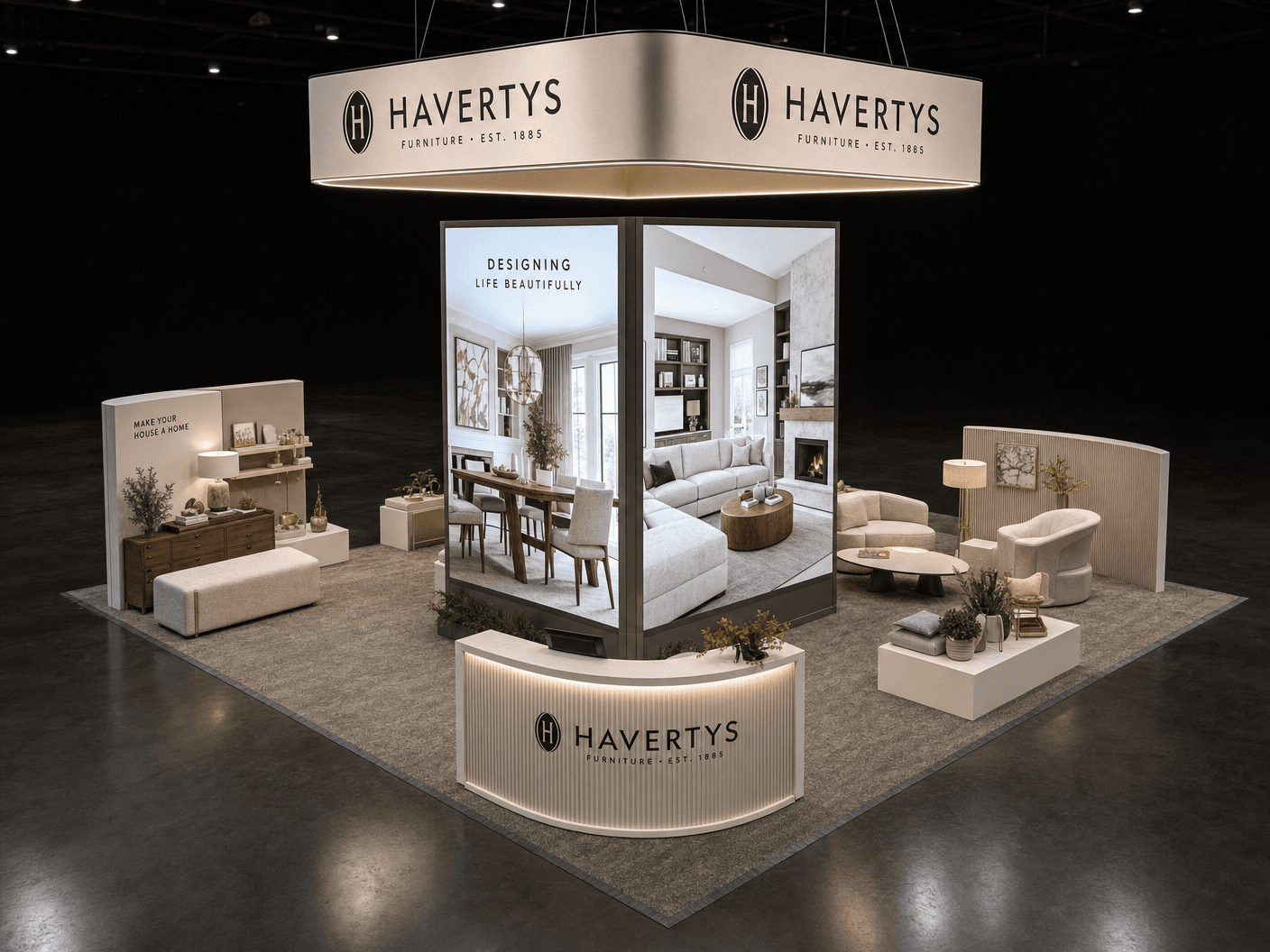 20x20 LED Trade Show Exhibit for InfoComm in Las Vegas