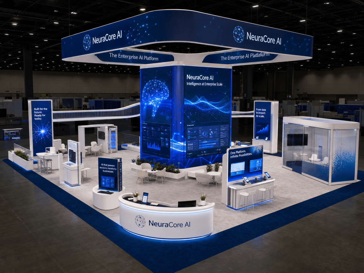 30x30 LED Trade Show Exhibit for Anuga in Miami
