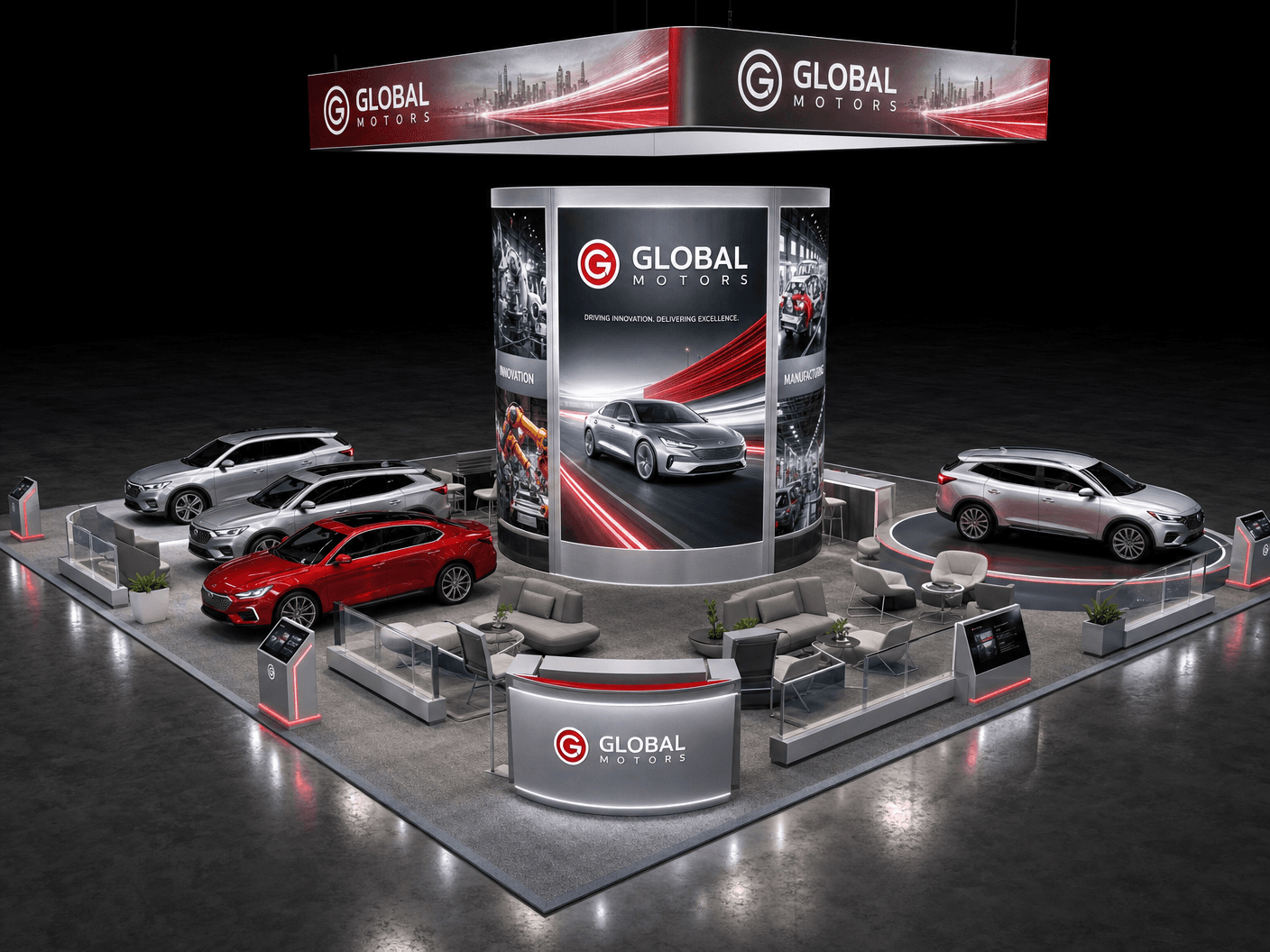 Natural Products Expo West 30x30 LED Video Wall Exhibit – Energy Companies