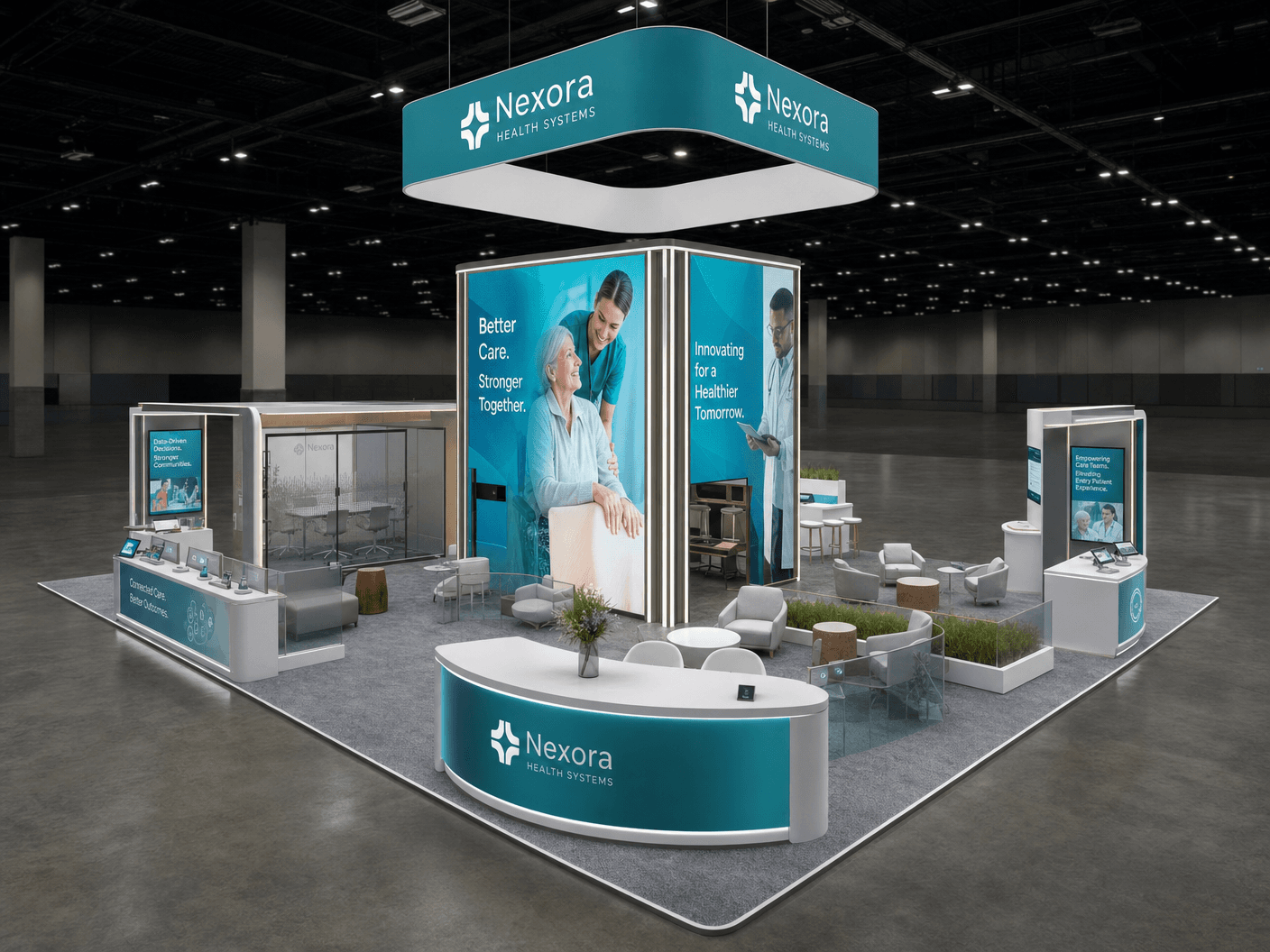 20x20 LED Trade Show Exhibit for InfoComm in San Francisco
