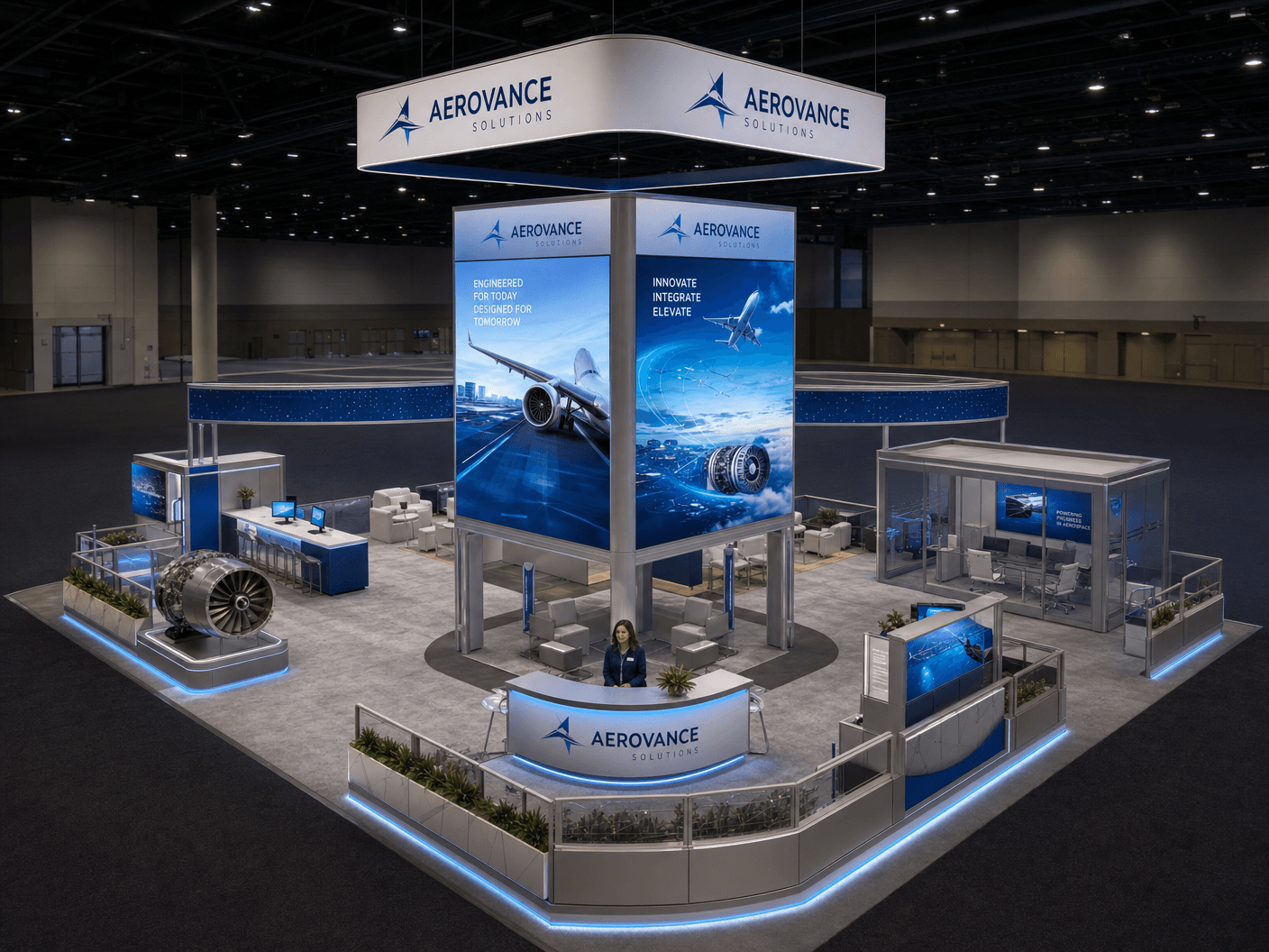 20x20 LED Display Exhibit for HIMSS in Orlando