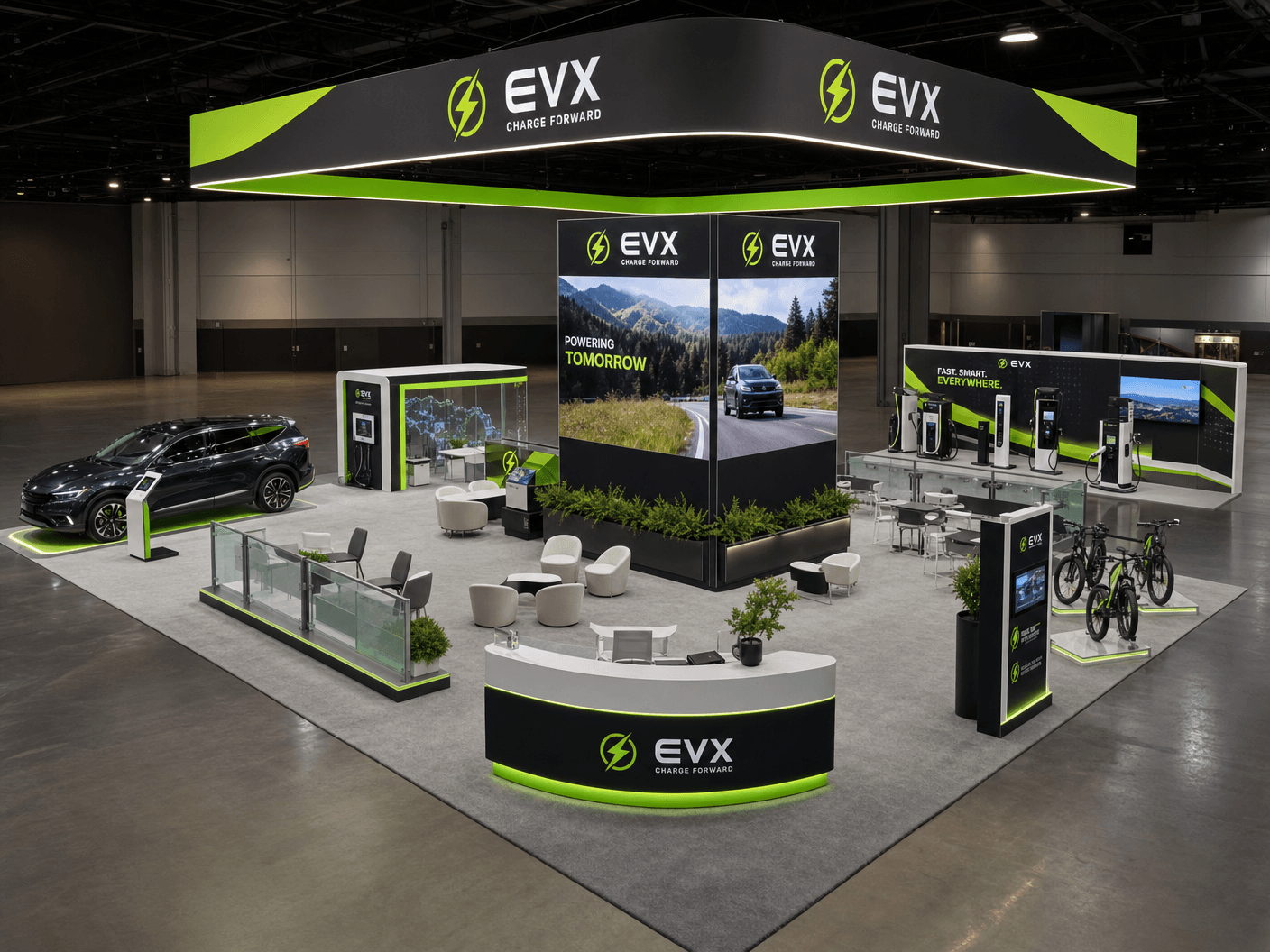 30x30 LED Trade Show Exhibit for CONEXPO-CON/AGG in Las Vegas