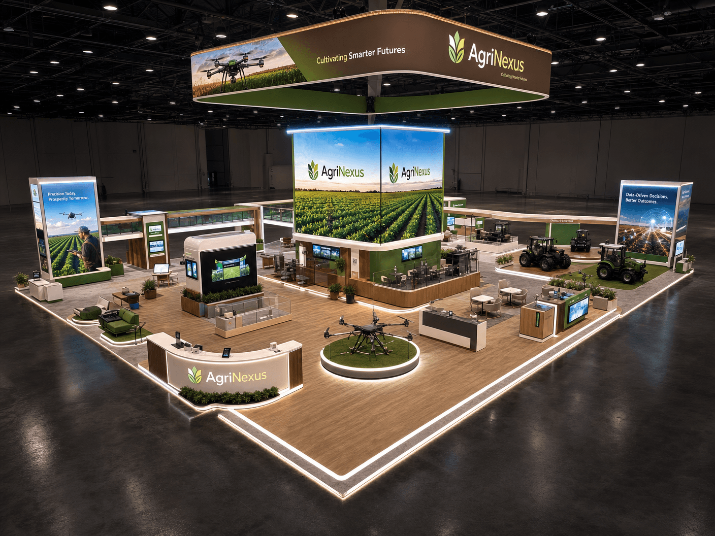 SIMA LED Panel Exhibit – 50x50 AgTech Brands