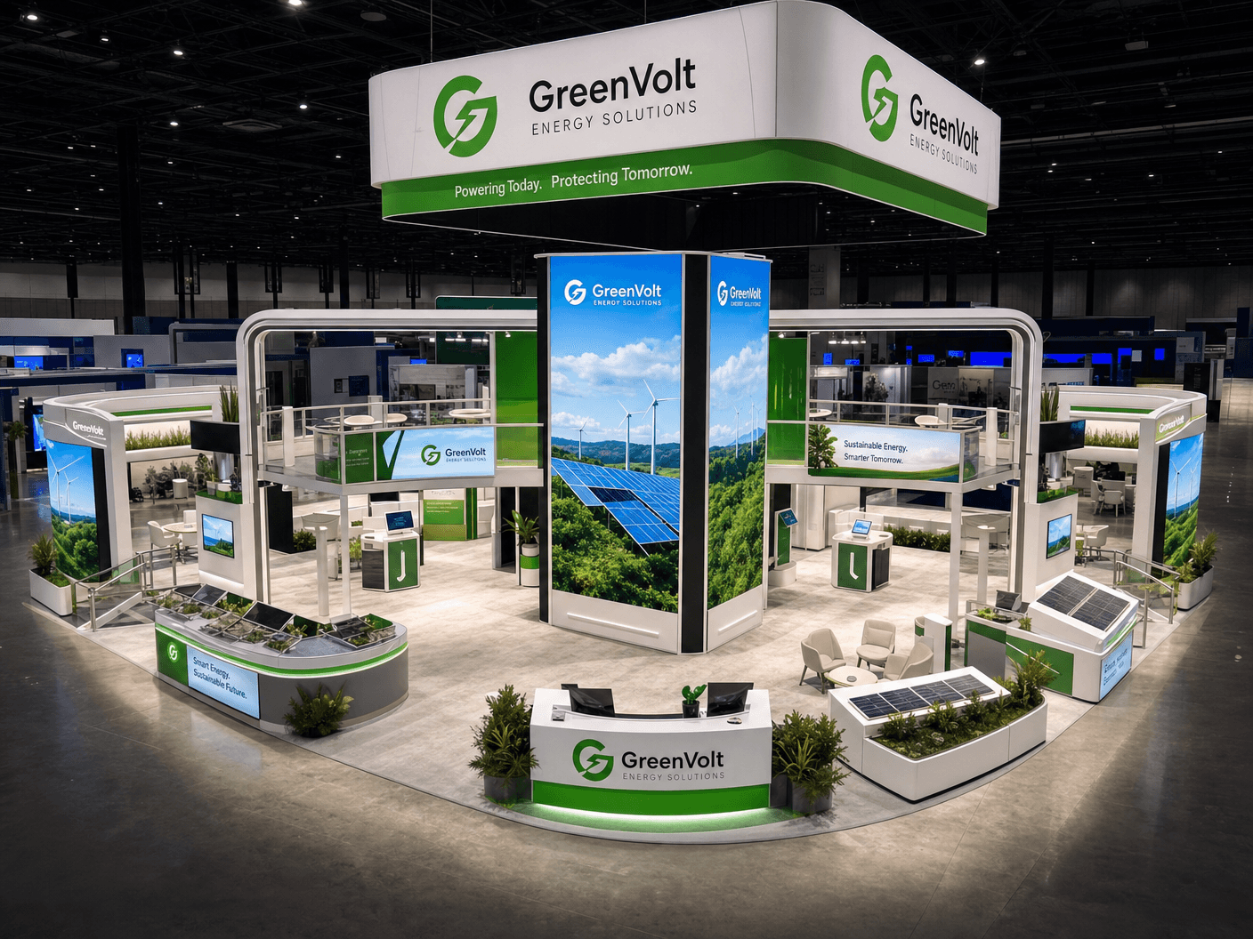 CERAWeek 50x50 LED Video Wall Exhibit for Energy Companies