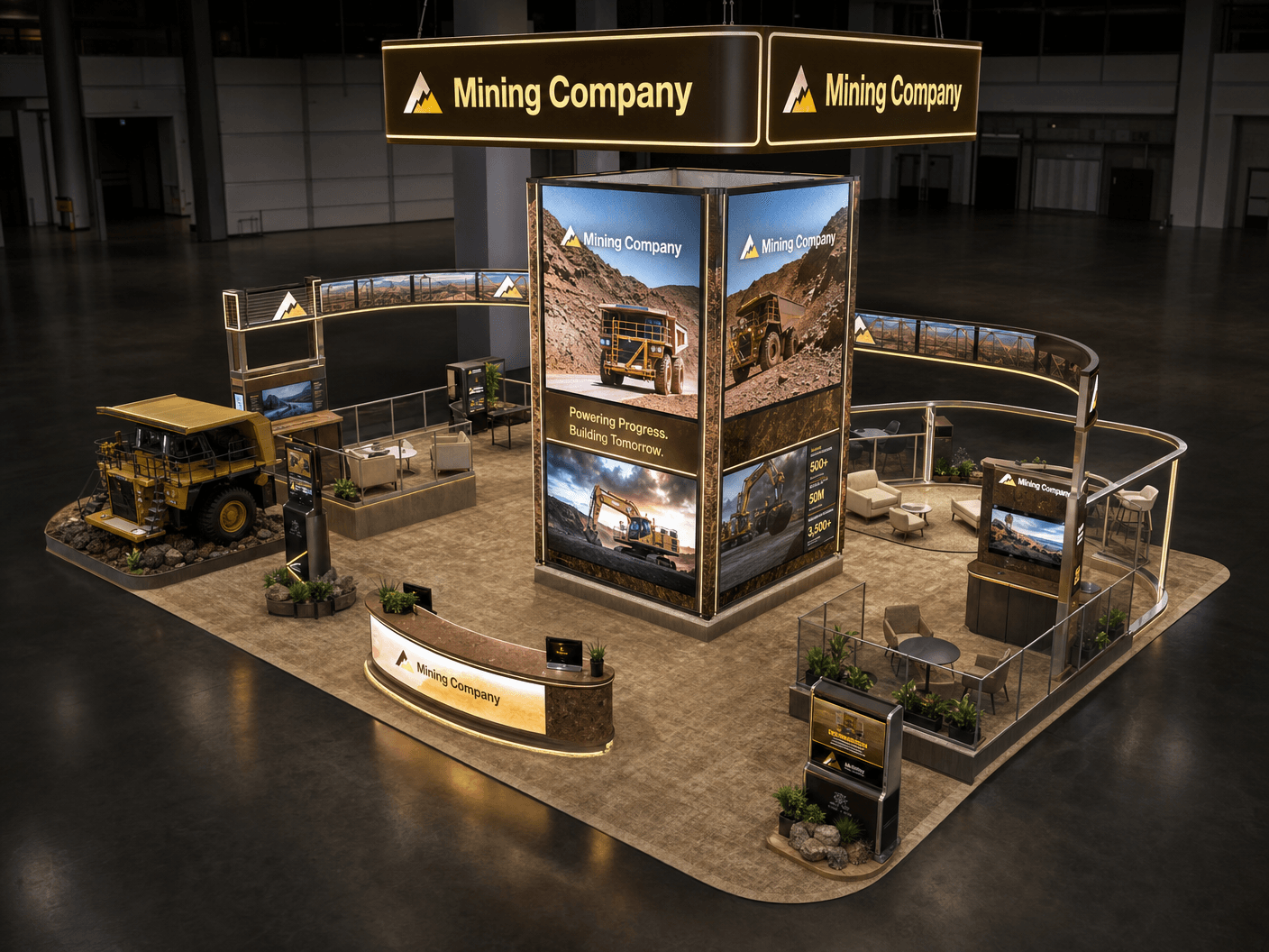 HIMSS 40x40 LED Video Wall Exhibit – Healthcare Companies